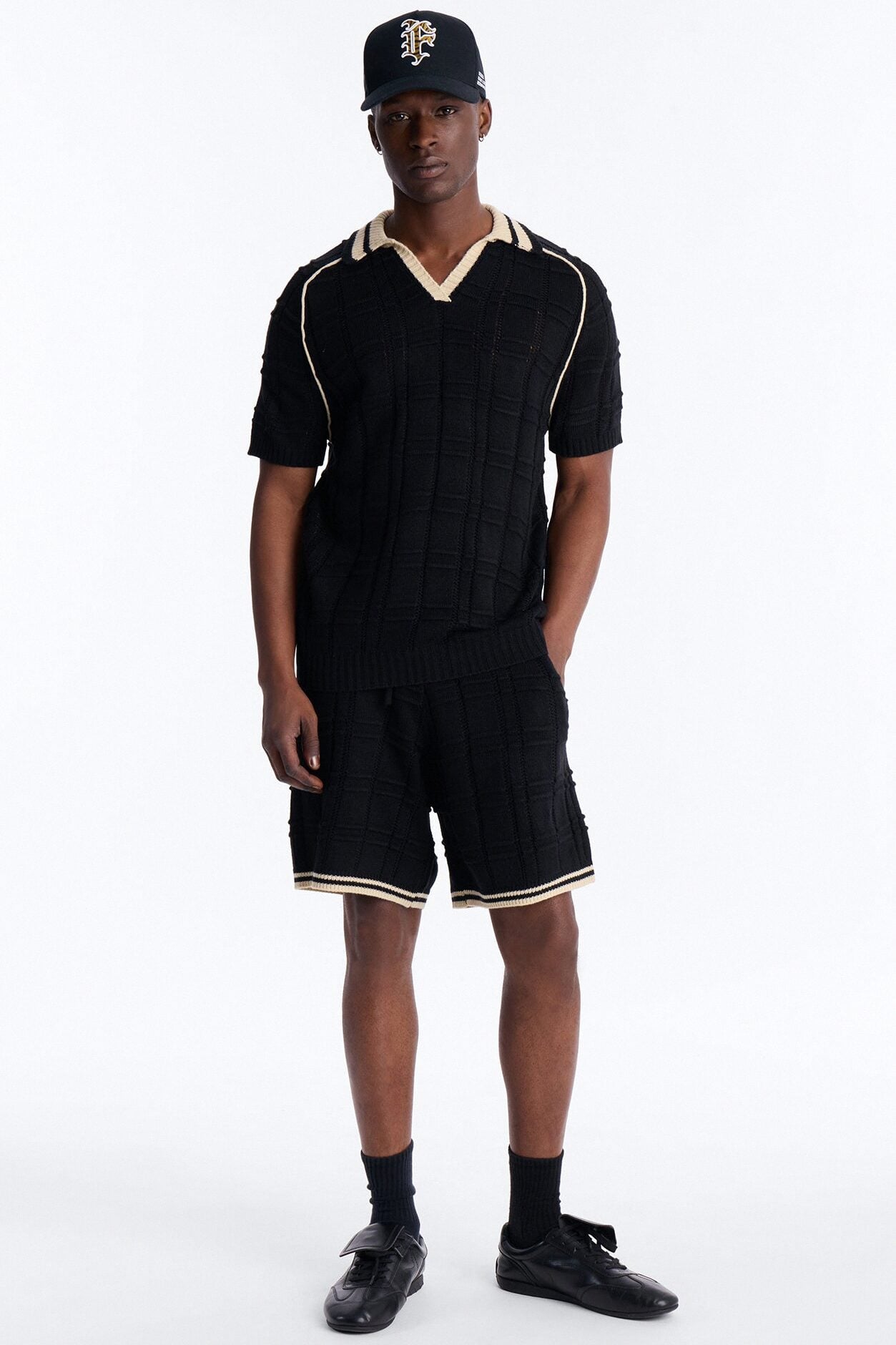Relaxed Riviera Knit Short - Black image 2