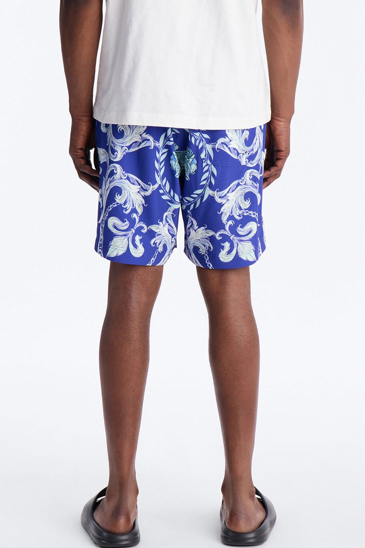 Interlinked Chain Baroque Swim Trunk 7″ - Blue image 5