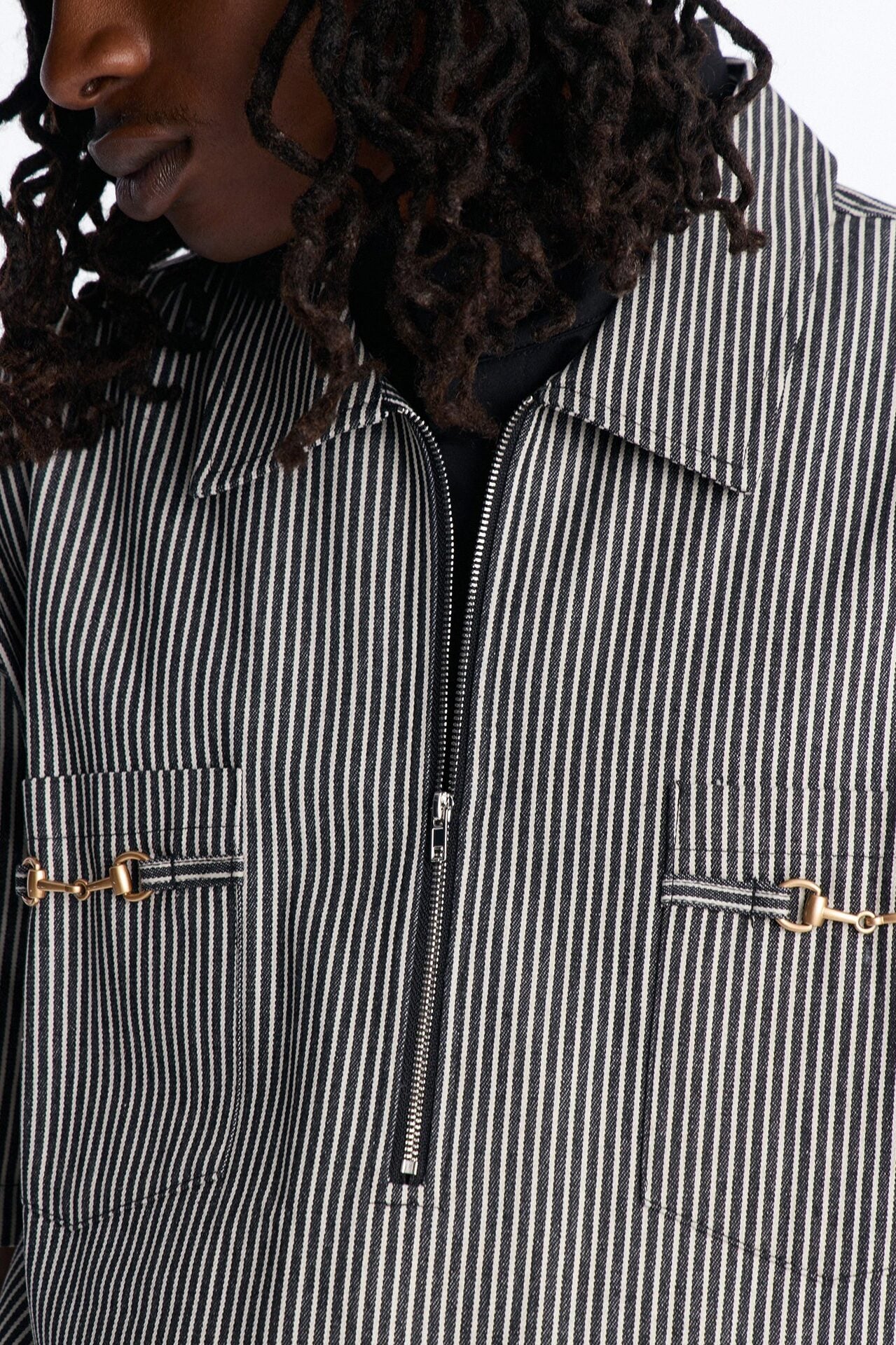 Boxy Tokyo Drift Zip Up - Black image 3