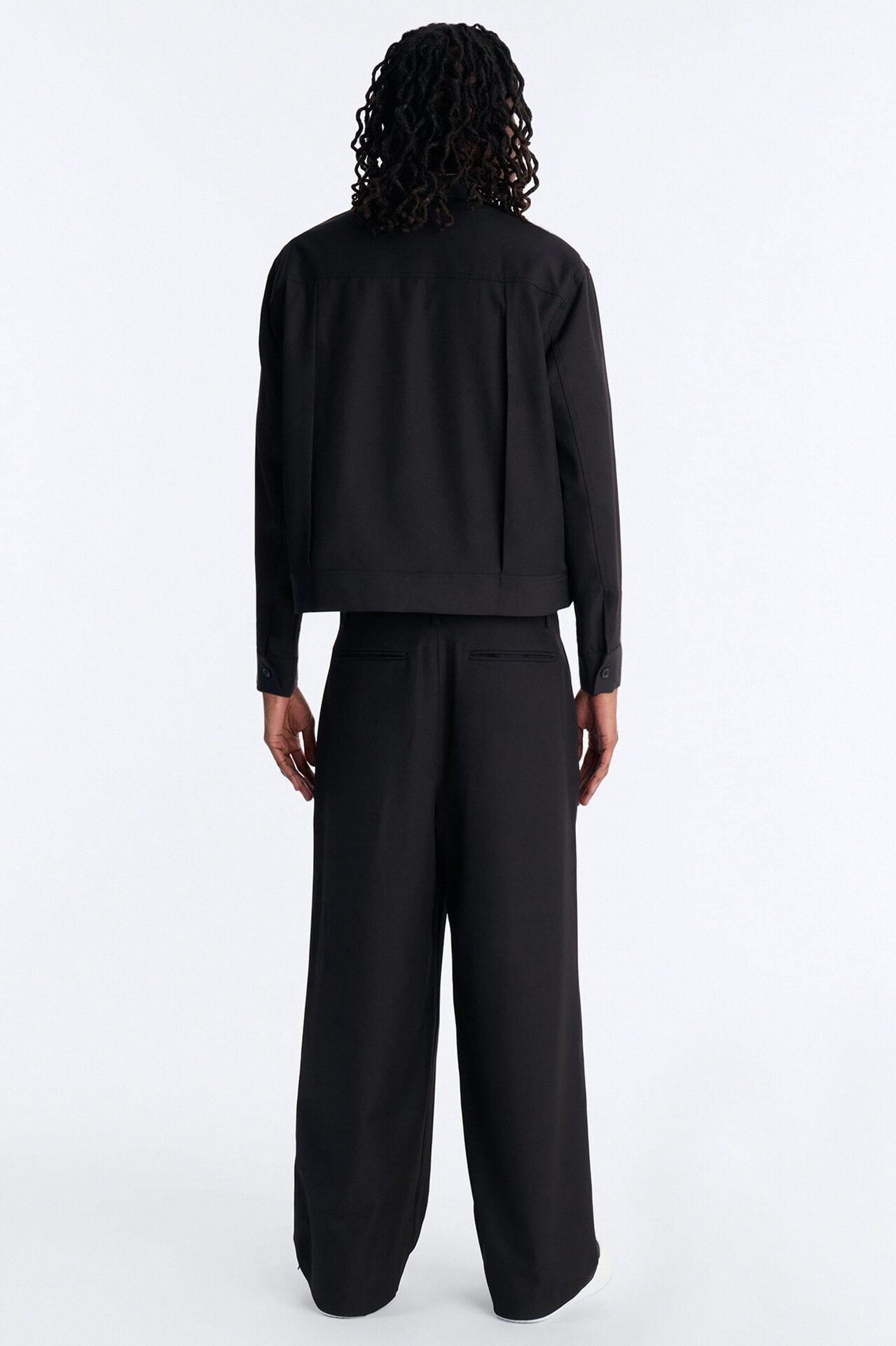 Relaxed Vertical Sync Zip Jacket - Black image 4