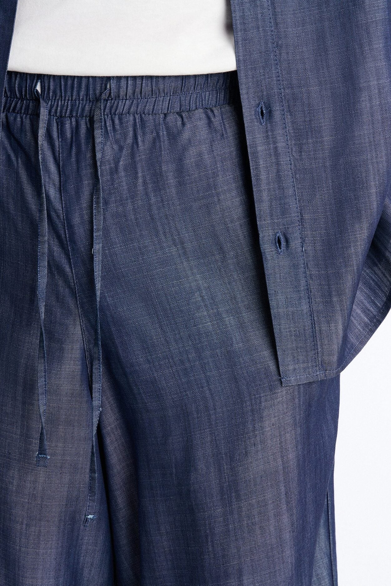 Wide Leg Mercer Gates Pant - Indigo image 4