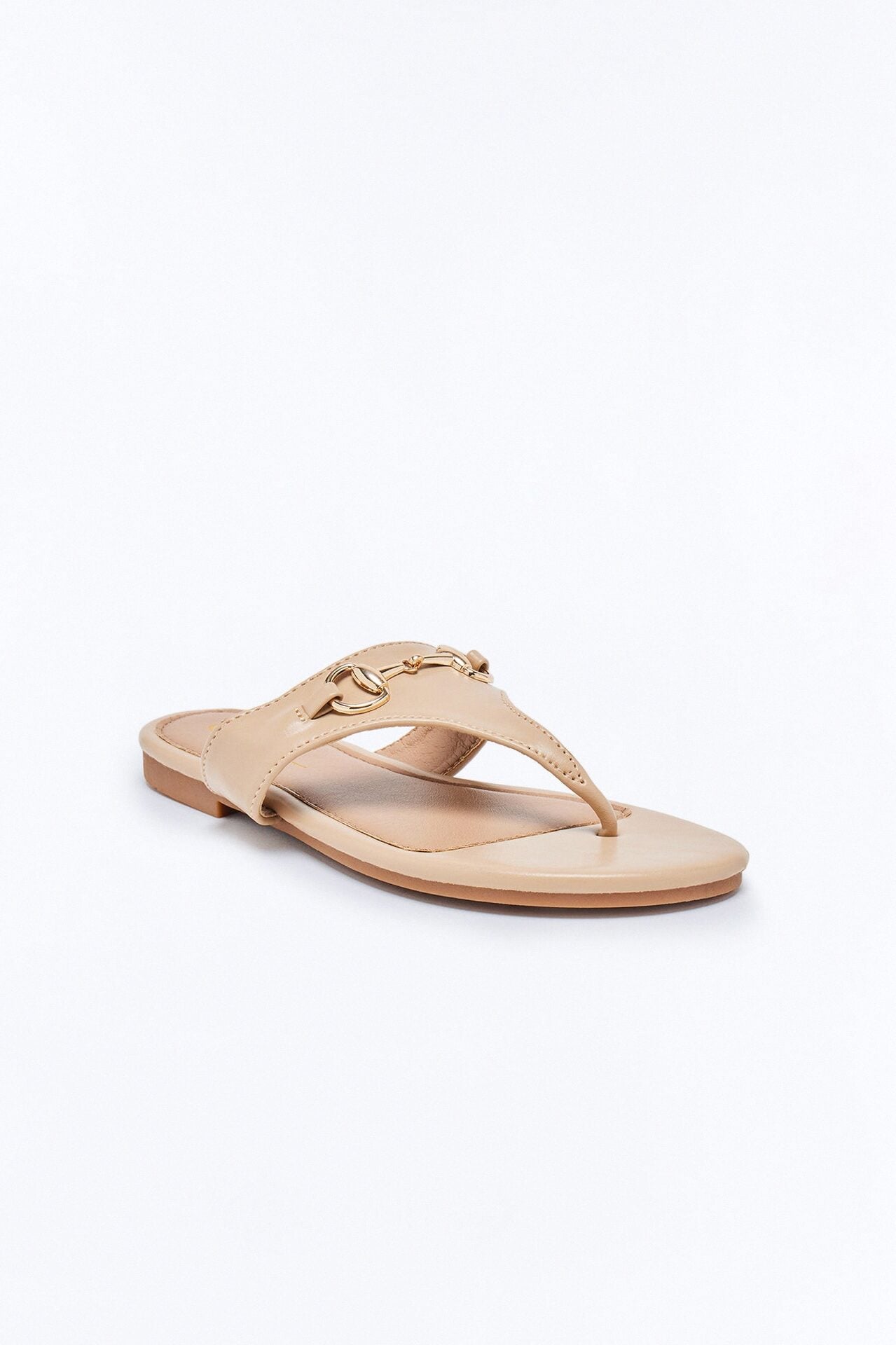 Bello Hardware Flip Flops - Camel image 2