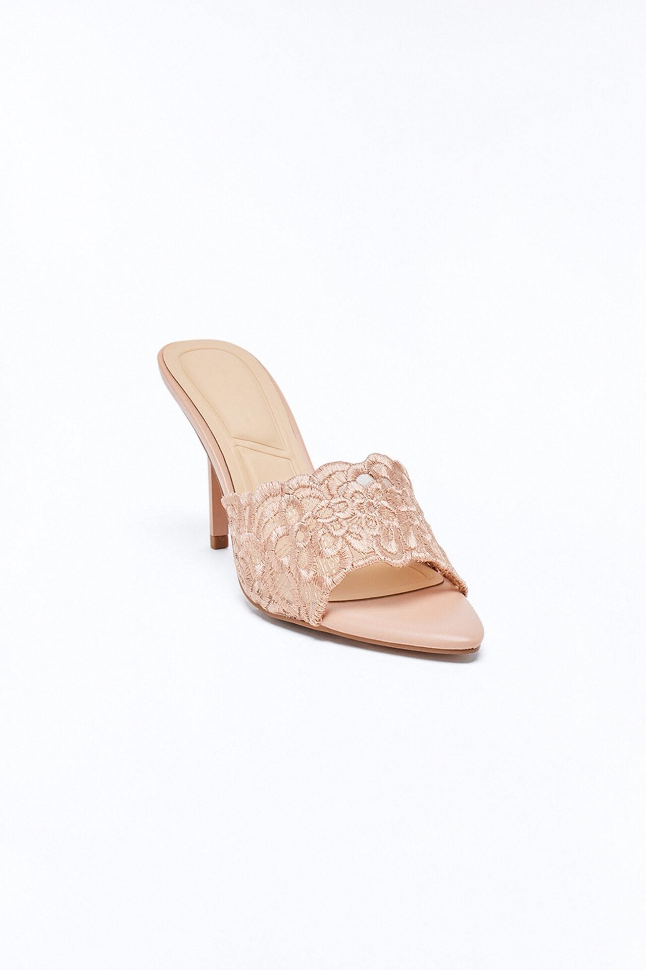 Frey Lace Stiletto Heels - Nude image 2