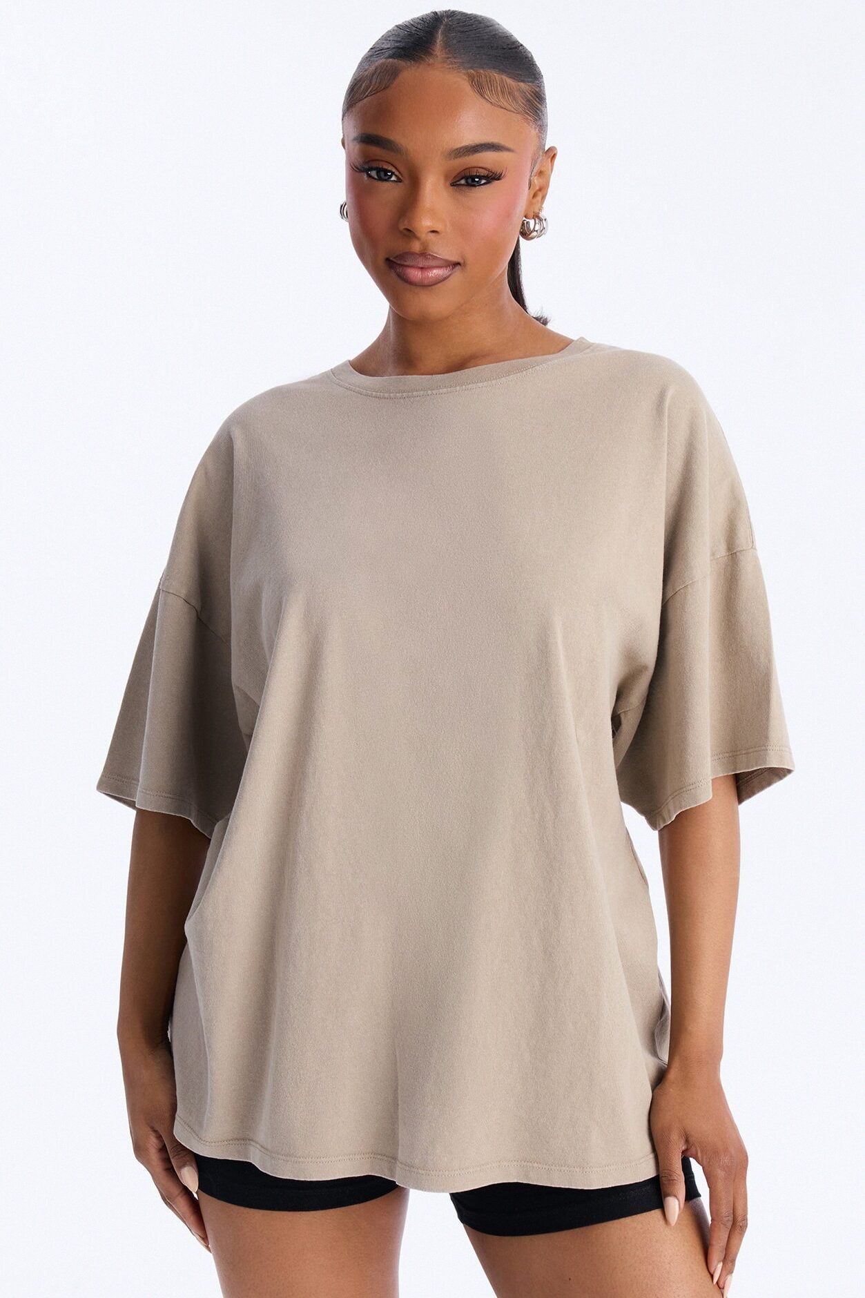 The Washed Oversized Tee - Olive image 2