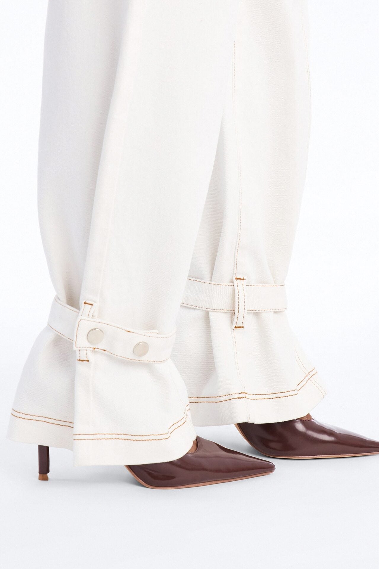 On The Brightside Stretch Straight Leg Jeans - White image 3