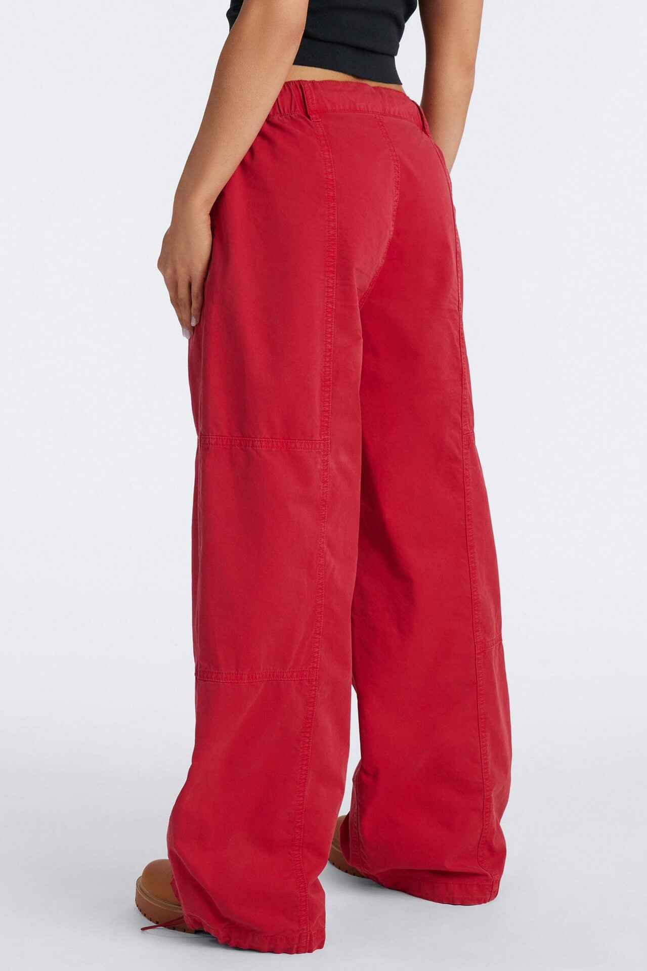 Olivia Wide Leg Jogger - Red image 4
