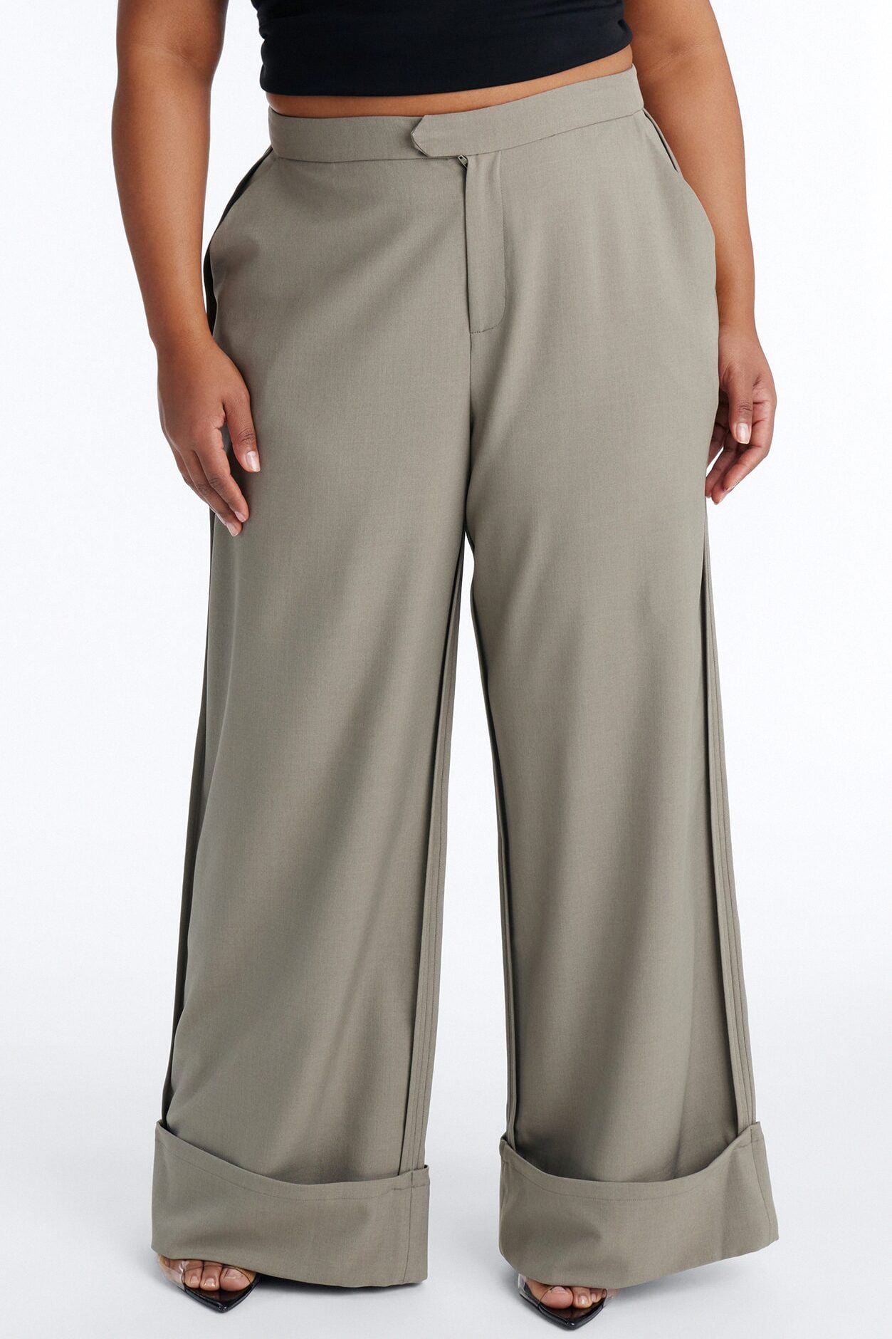 Executive Decisions Cuffed Trouser Pant 32″ - Olive image 6