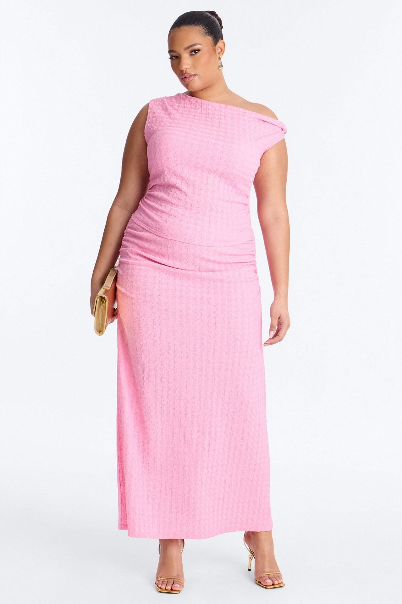 Leona Jacquard Maxi Skirt Set - Pink image 4