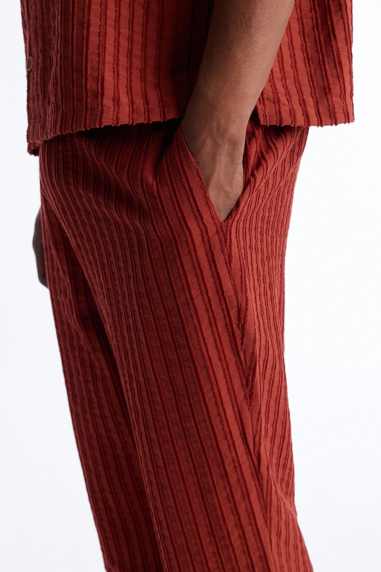 Straight Flare Aegean Pant - Rust image 4