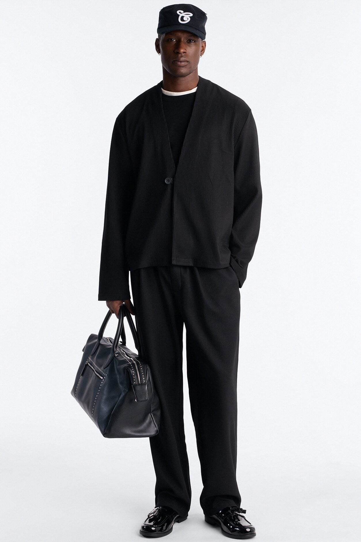 Show Up Shawl Collar Blazer - Black image 2