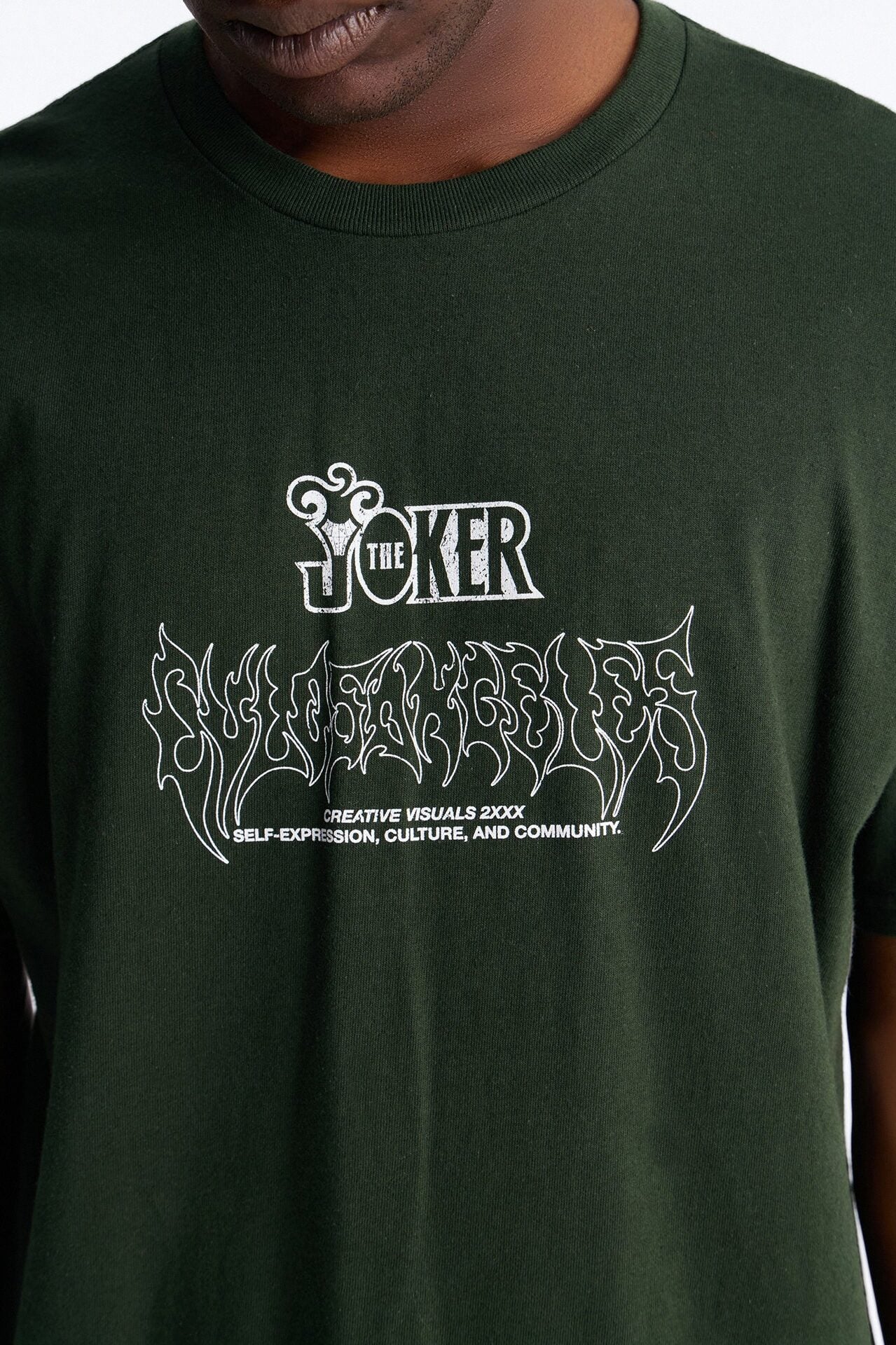 The Joker Beautiful Chaos Boxy Short Sleeve Tee - Green image 4