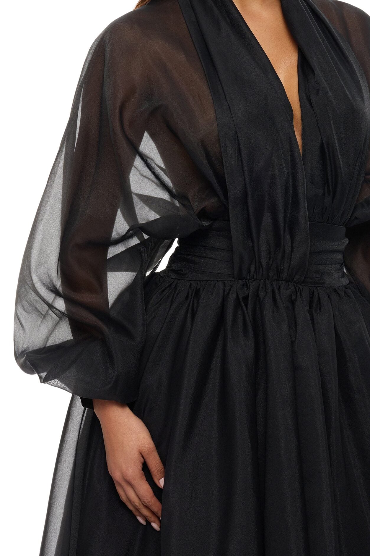 Muse Energy Taffeta Maxi Dress - Black image 3
