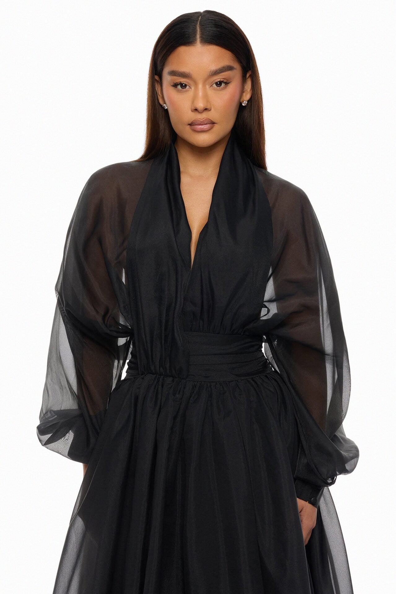 Muse Energy Taffeta Maxi Dress - Black image 2
