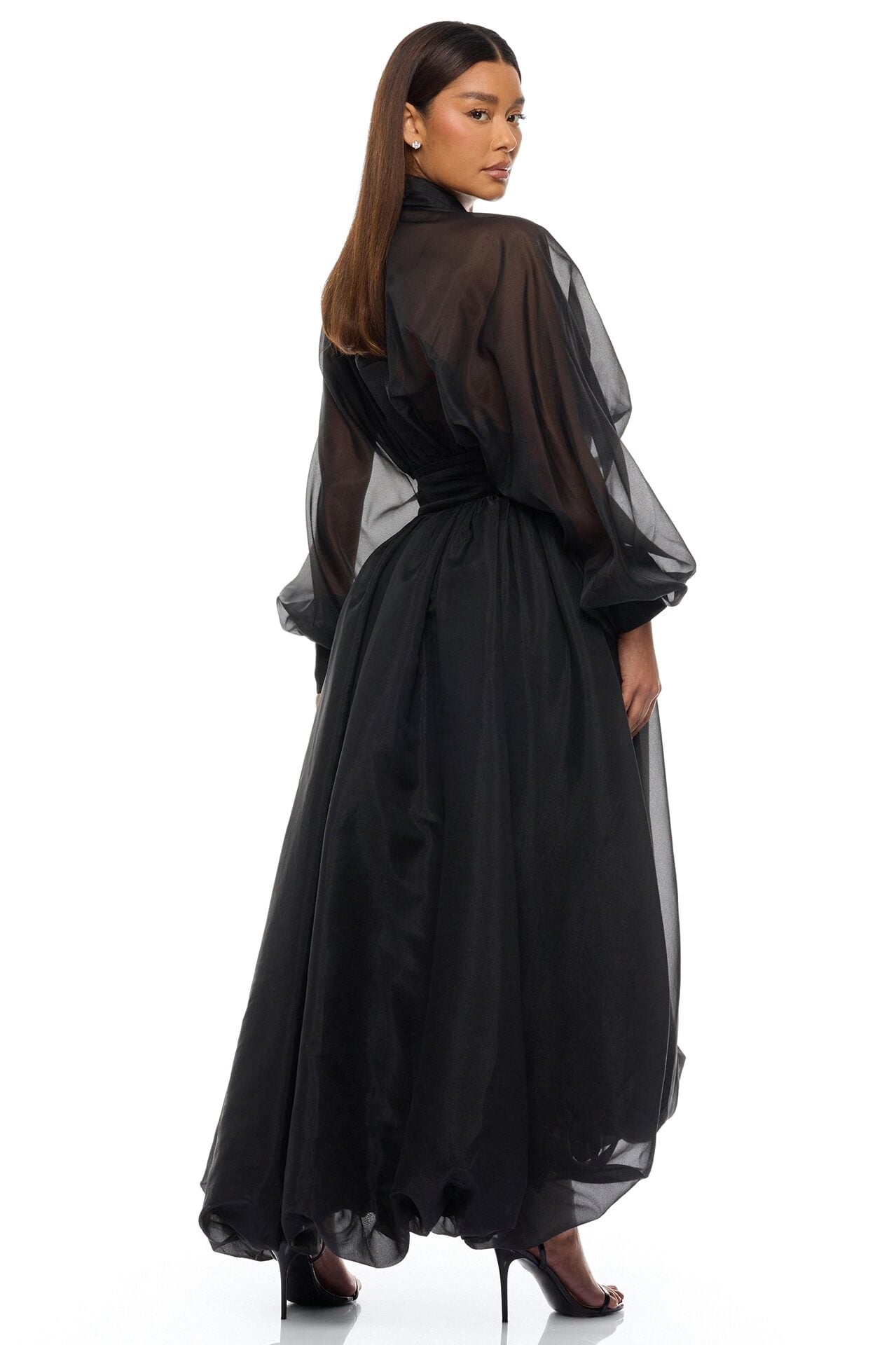 Muse Energy Taffeta Maxi Dress - Black image 4