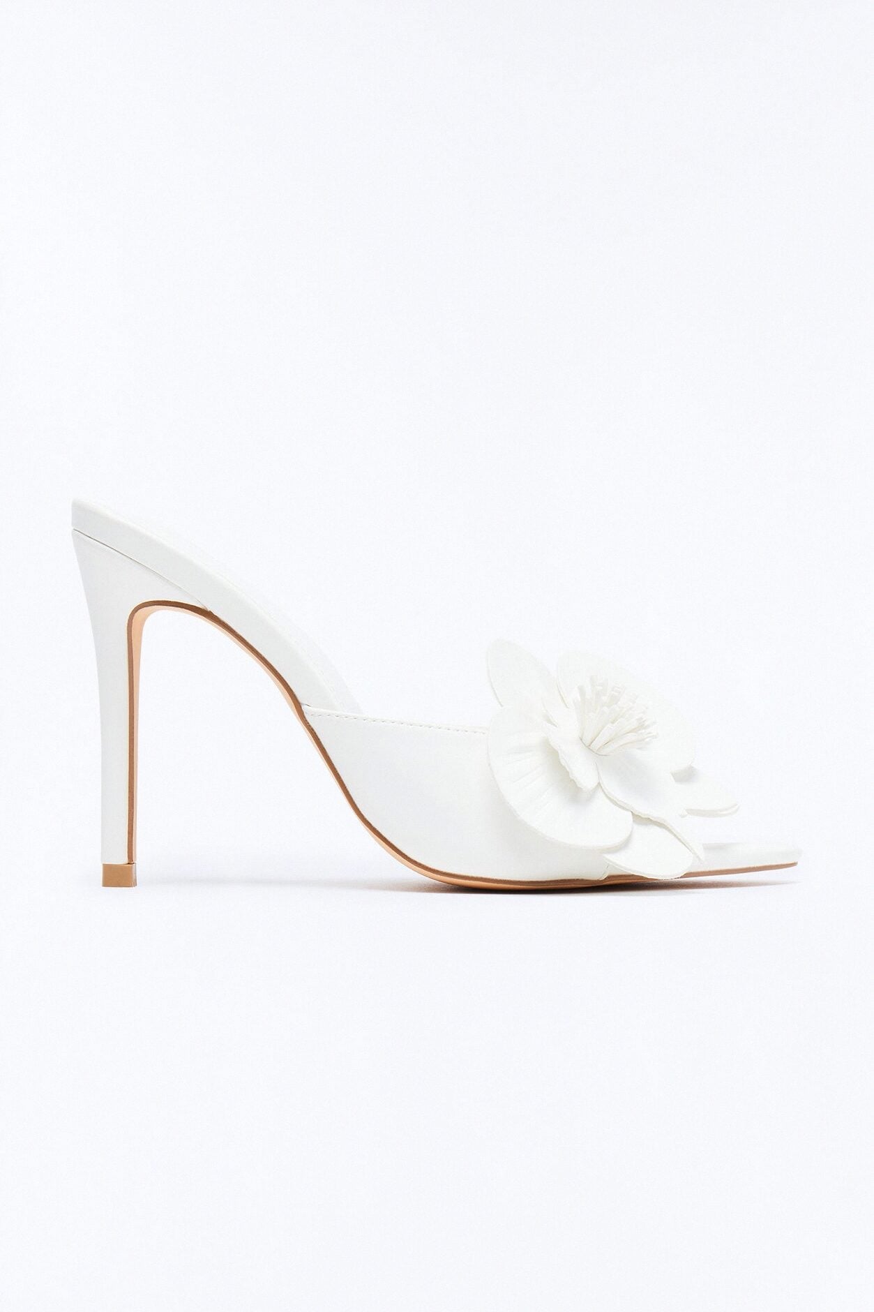 Bloomy Flower Stiletto Heels - White image 2
