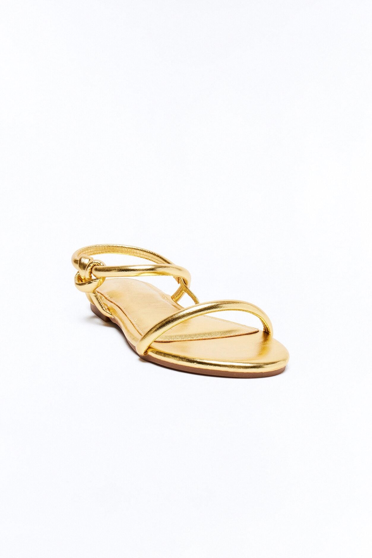 Kira Ankle Strap Sandals - Gold image 2