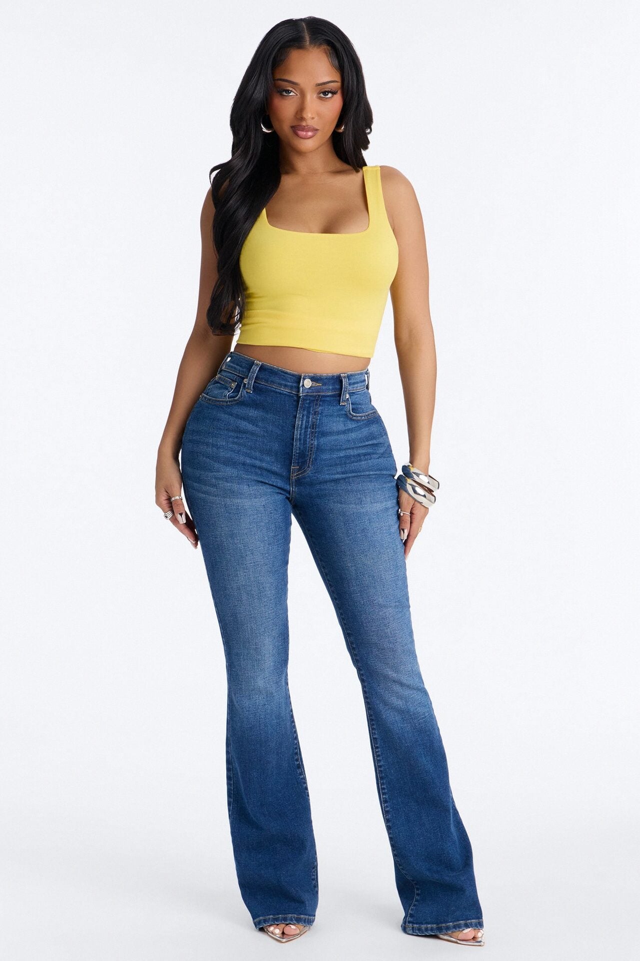 Tasmin Double Lined Tank Top - Yellow image 2