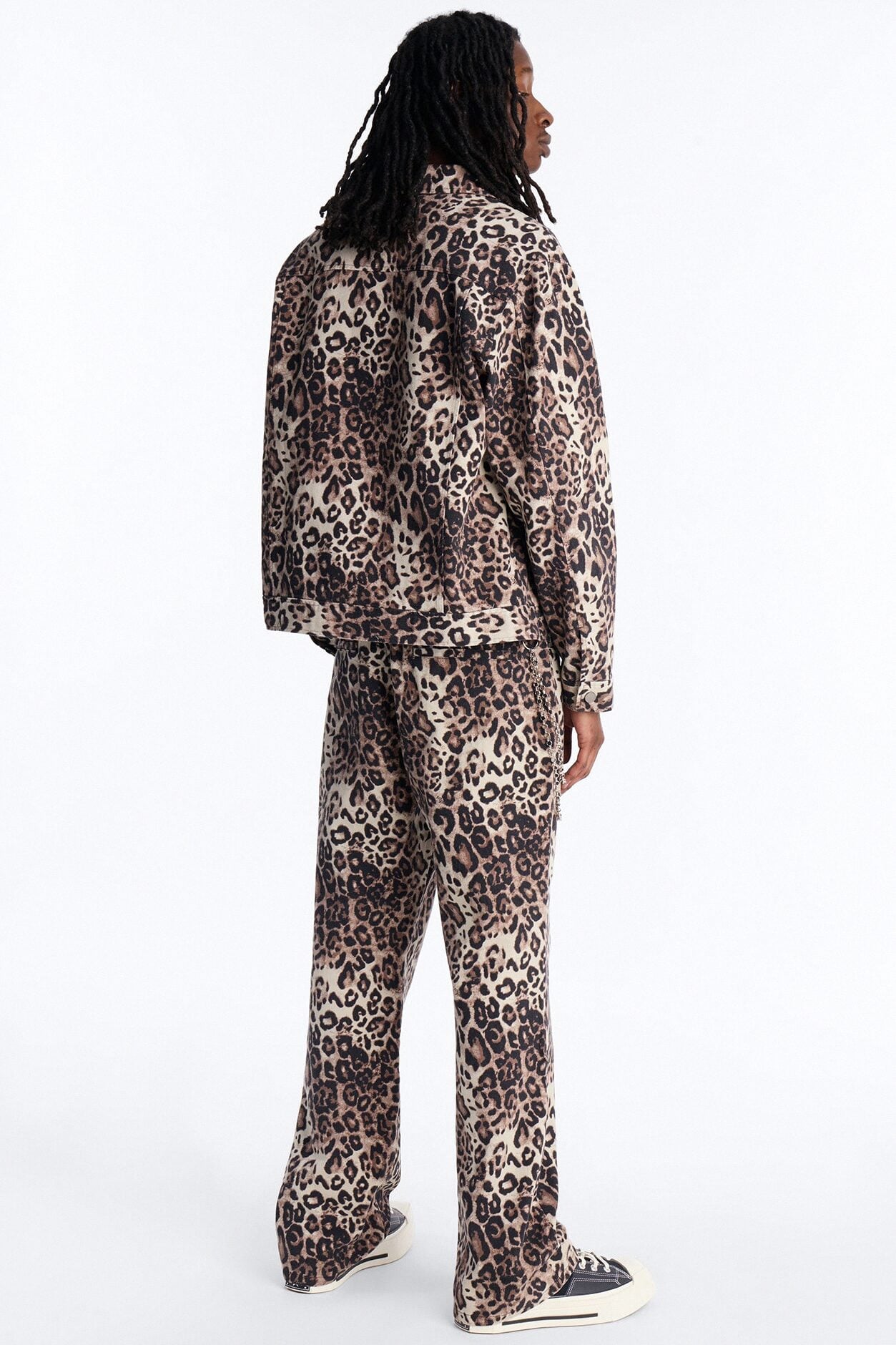 Straight Flare Marcy Wild Leopard Print Pant - Brown image 4