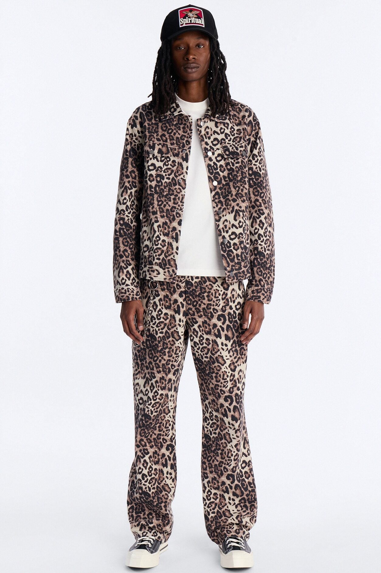 Straight Flare Marcy Wild Leopard Print Pant - Brown image 2
