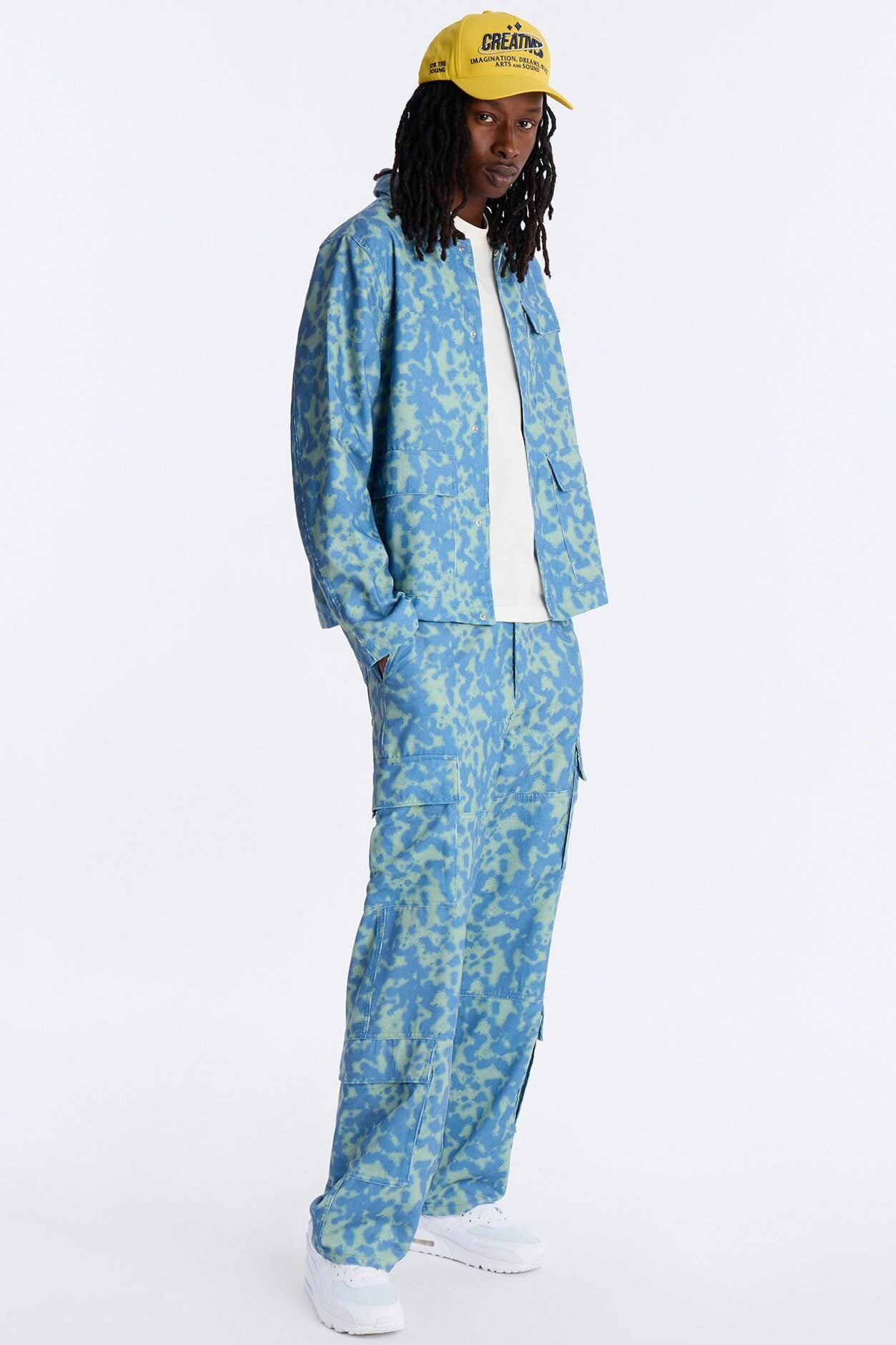 Baggy Terrain Drip Textured Pant - Blue image 2