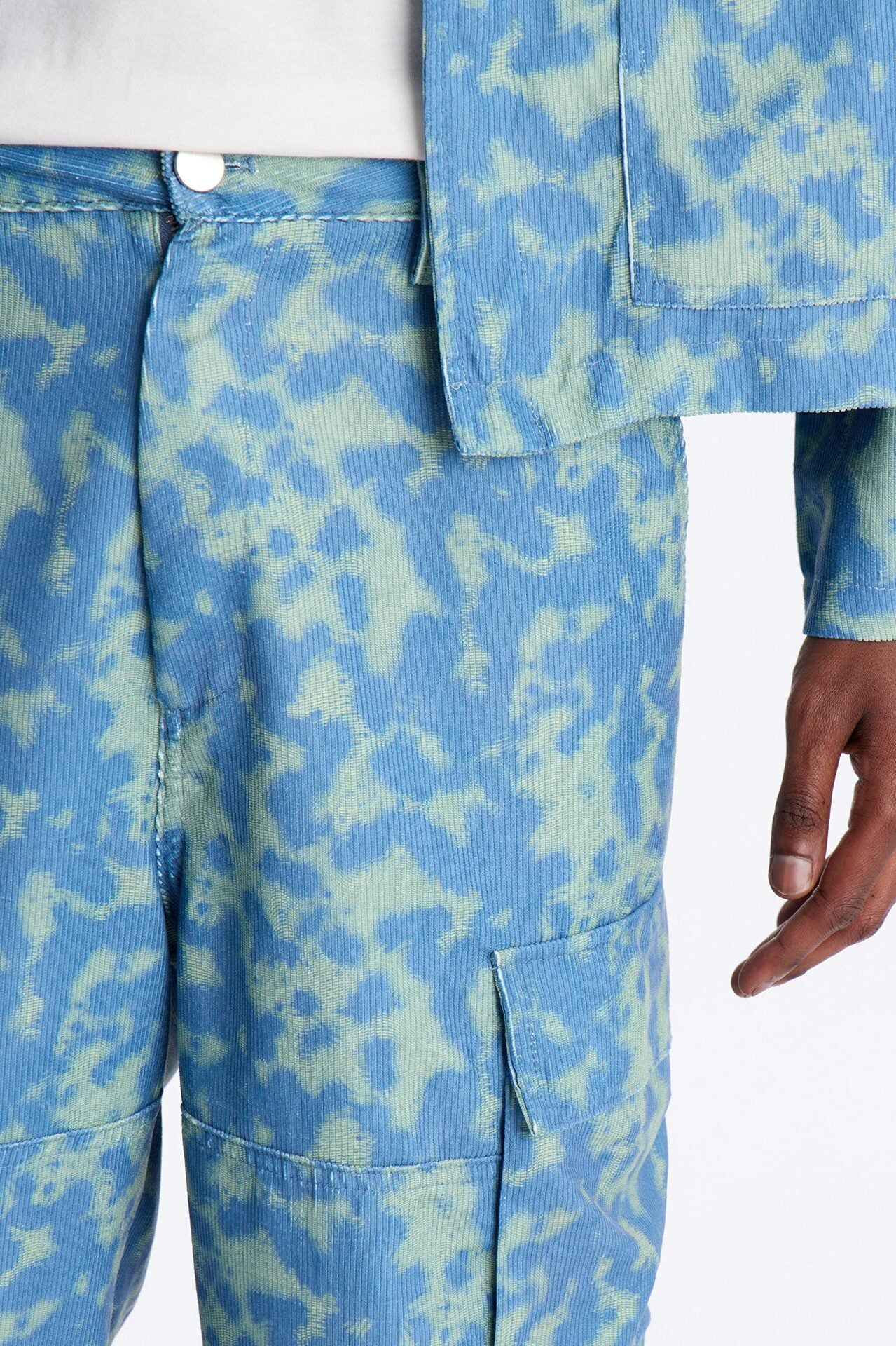 Baggy Terrain Drip Textured Pant - Blue image 4