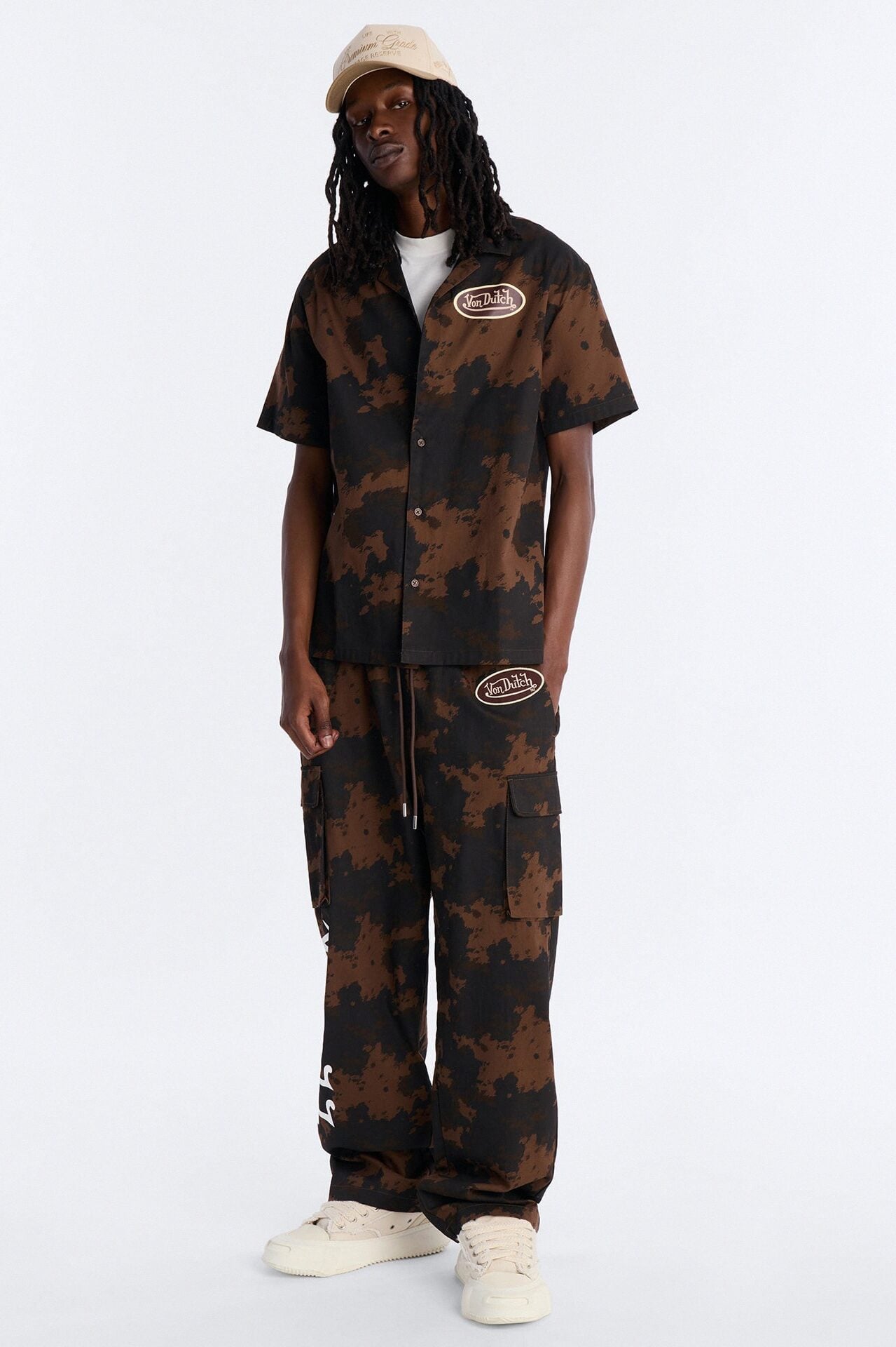 Von Dutch Rodeo Dual Cuban Button Up - Brown image 2