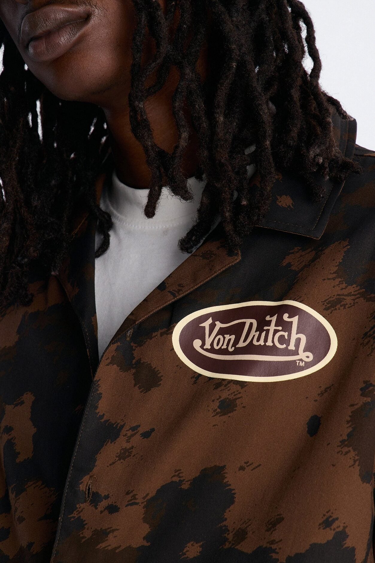 Von Dutch Rodeo Dual Cuban Button Up - Brown image 3
