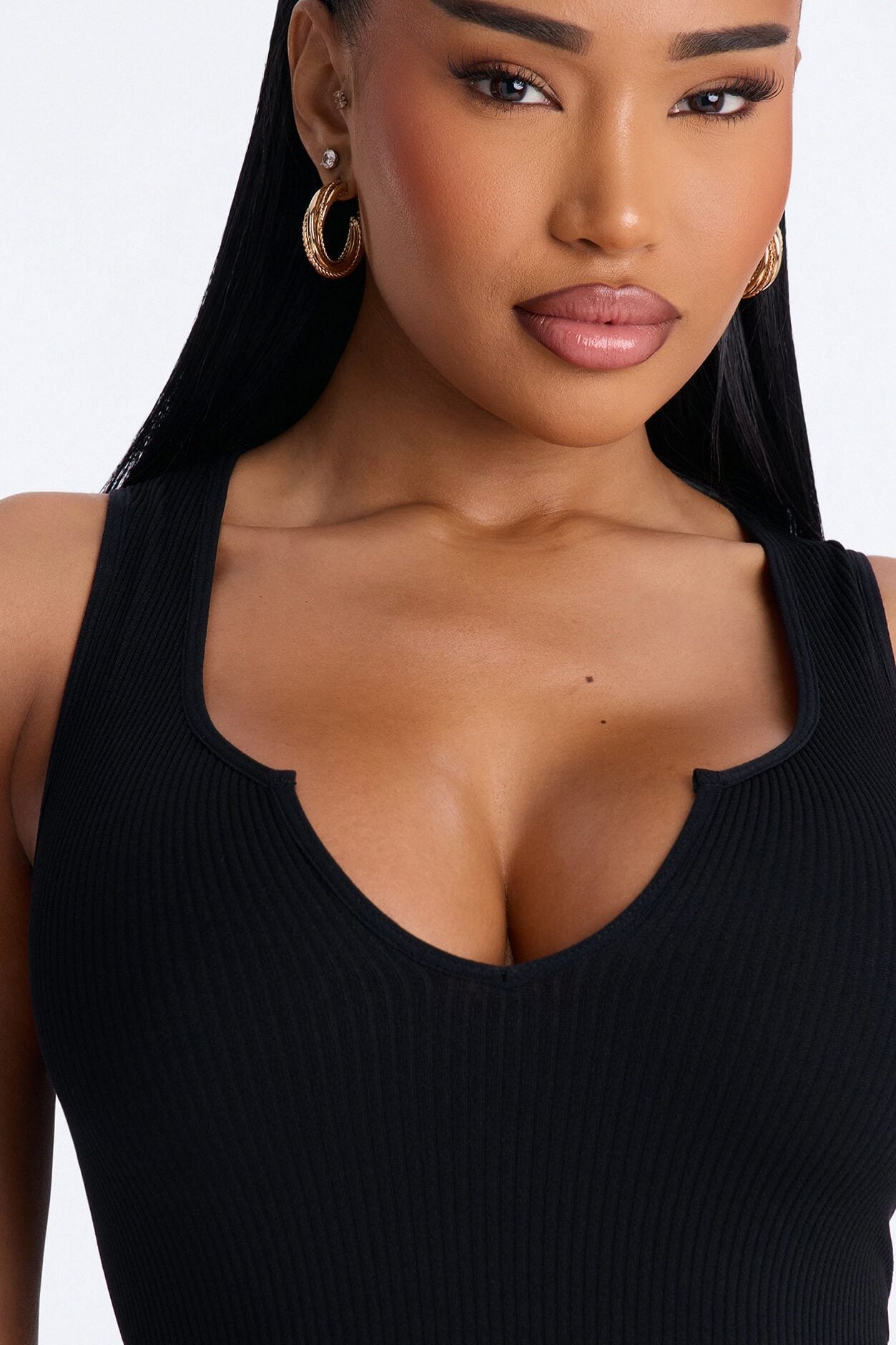Weekend Errands Seamless Biker Short Romper - Black image 3