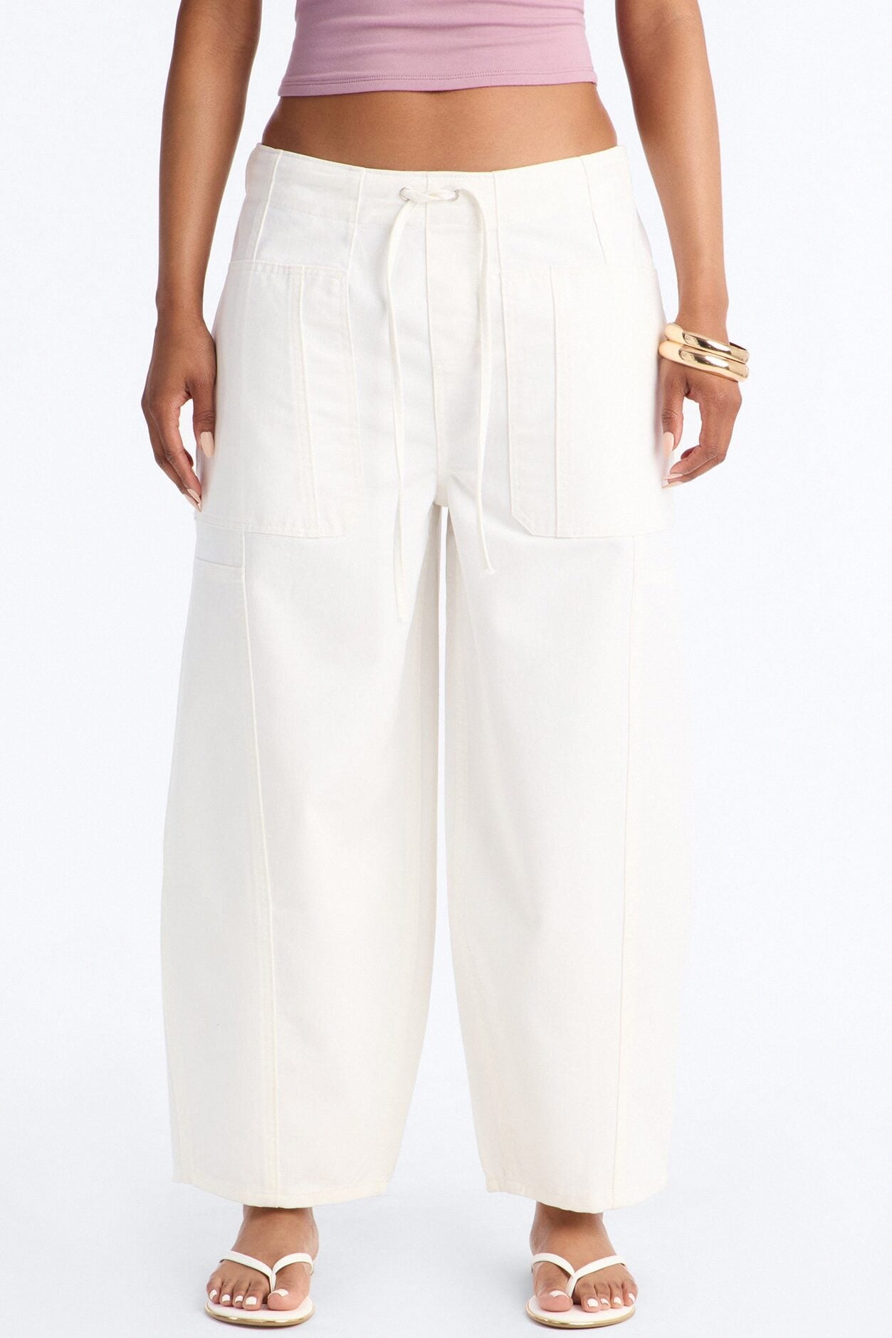 Cruise By Twill Barrel Pant 30″ - White image 2