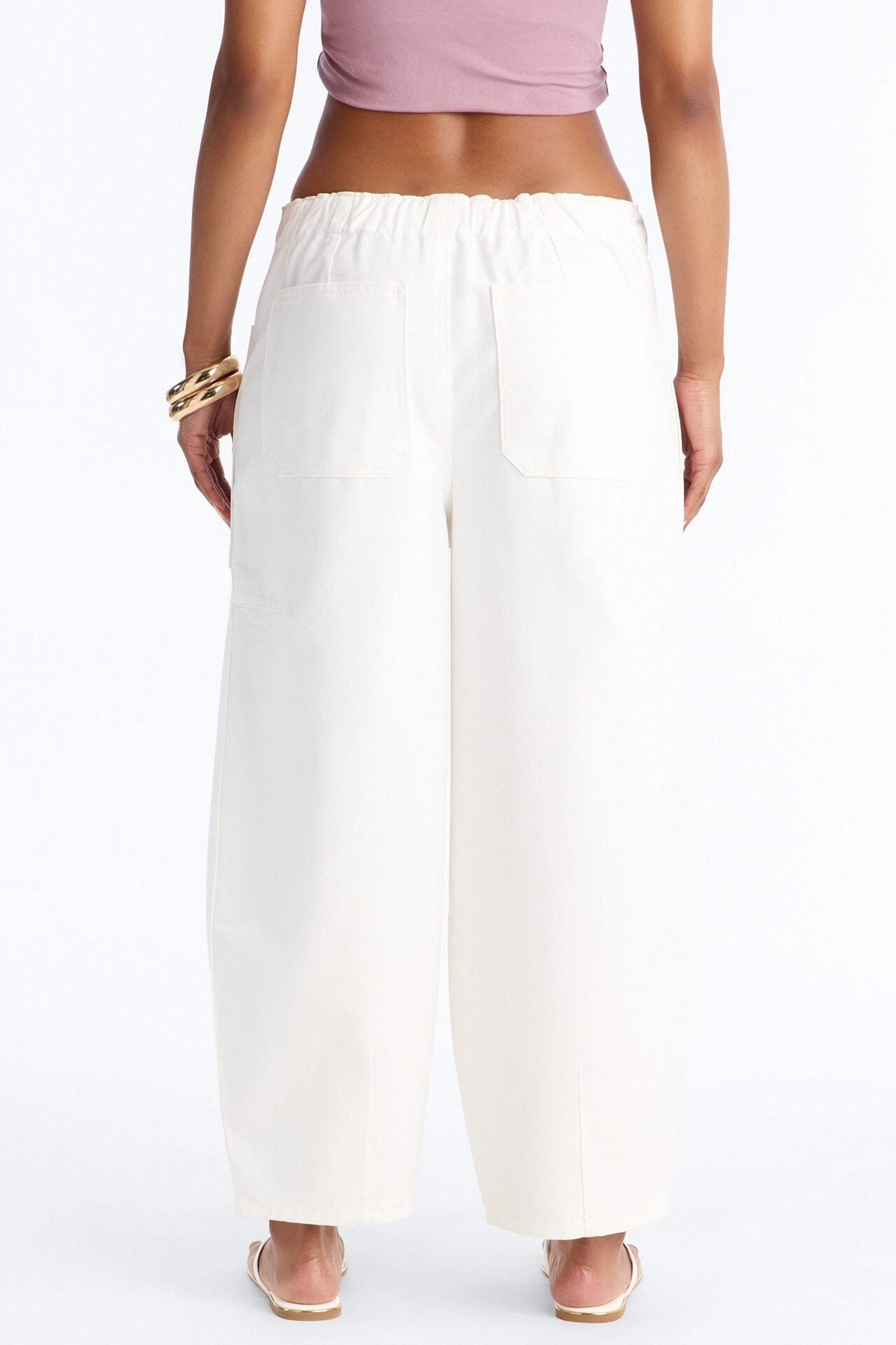 Cruise By Twill Barrel Pant 30″ - White image 4