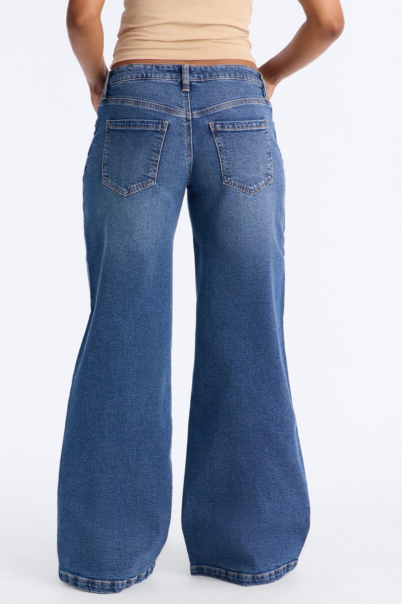 Southie Stretch Wide Leg Jeans - Dark Wash image 4