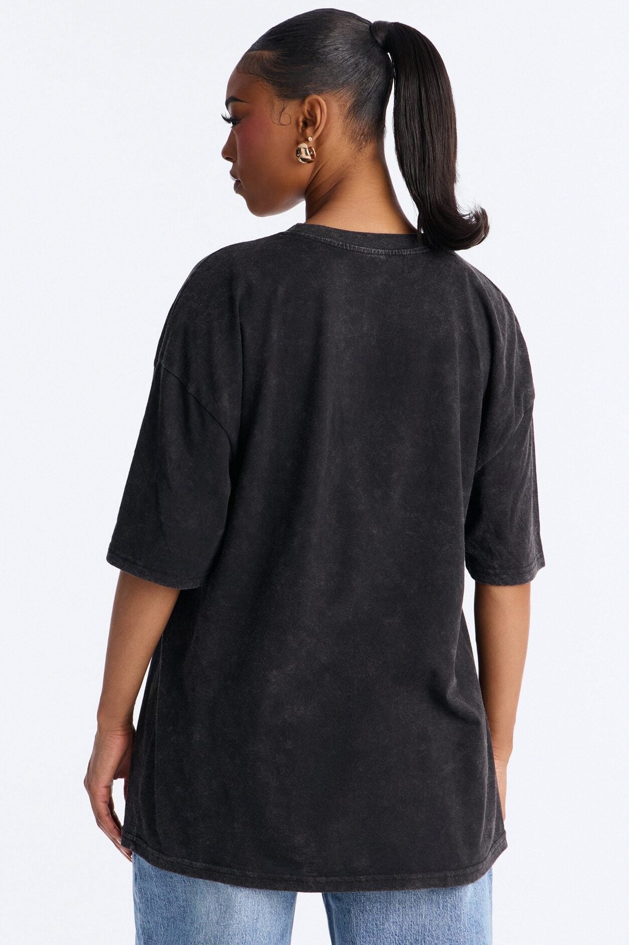 Rugrats Reptar 500 Racing Washed Oversized Tee - Black Wash image 4