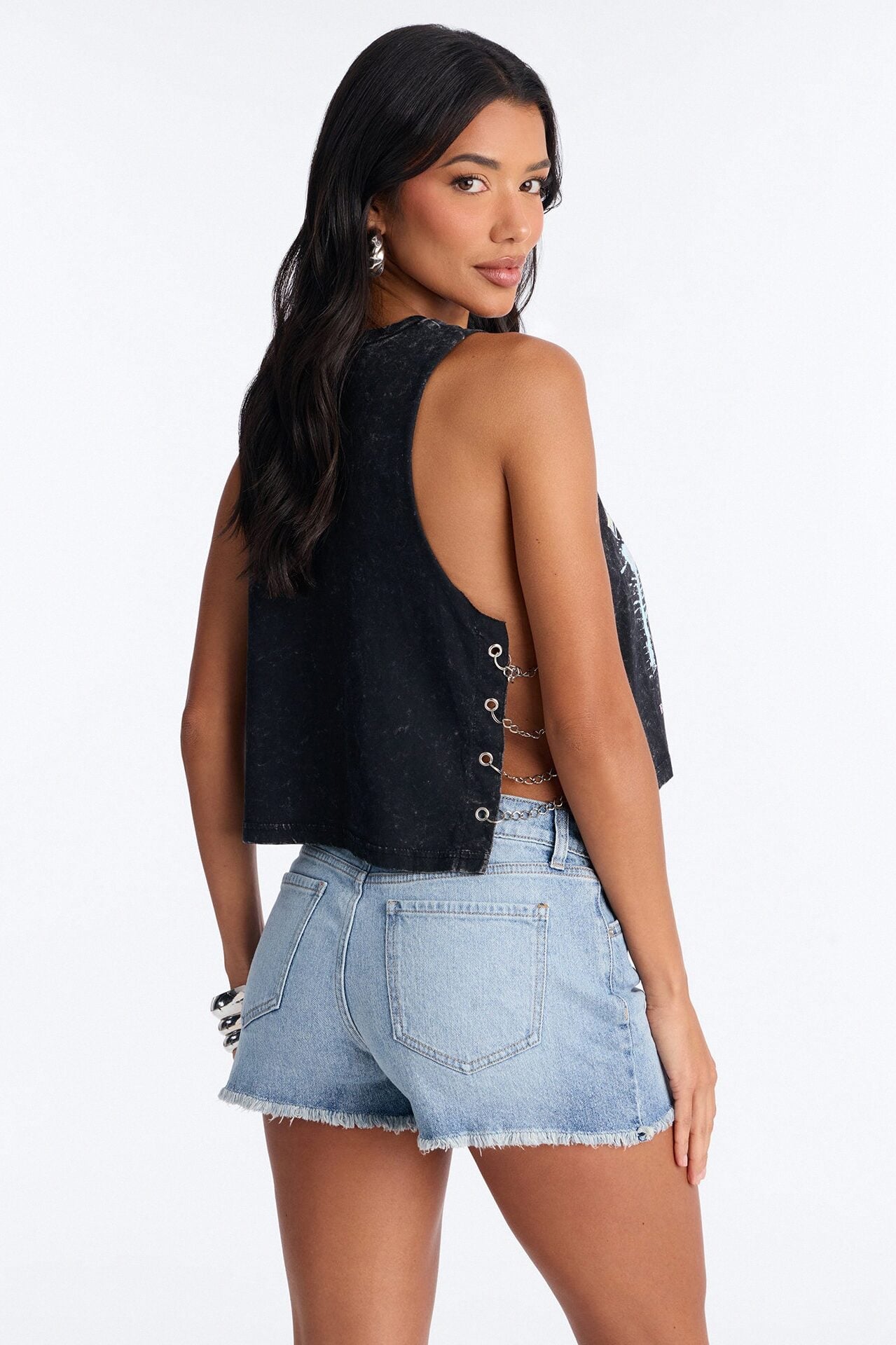 ACDC Washed Side Chain Tank - Black Wash image 4