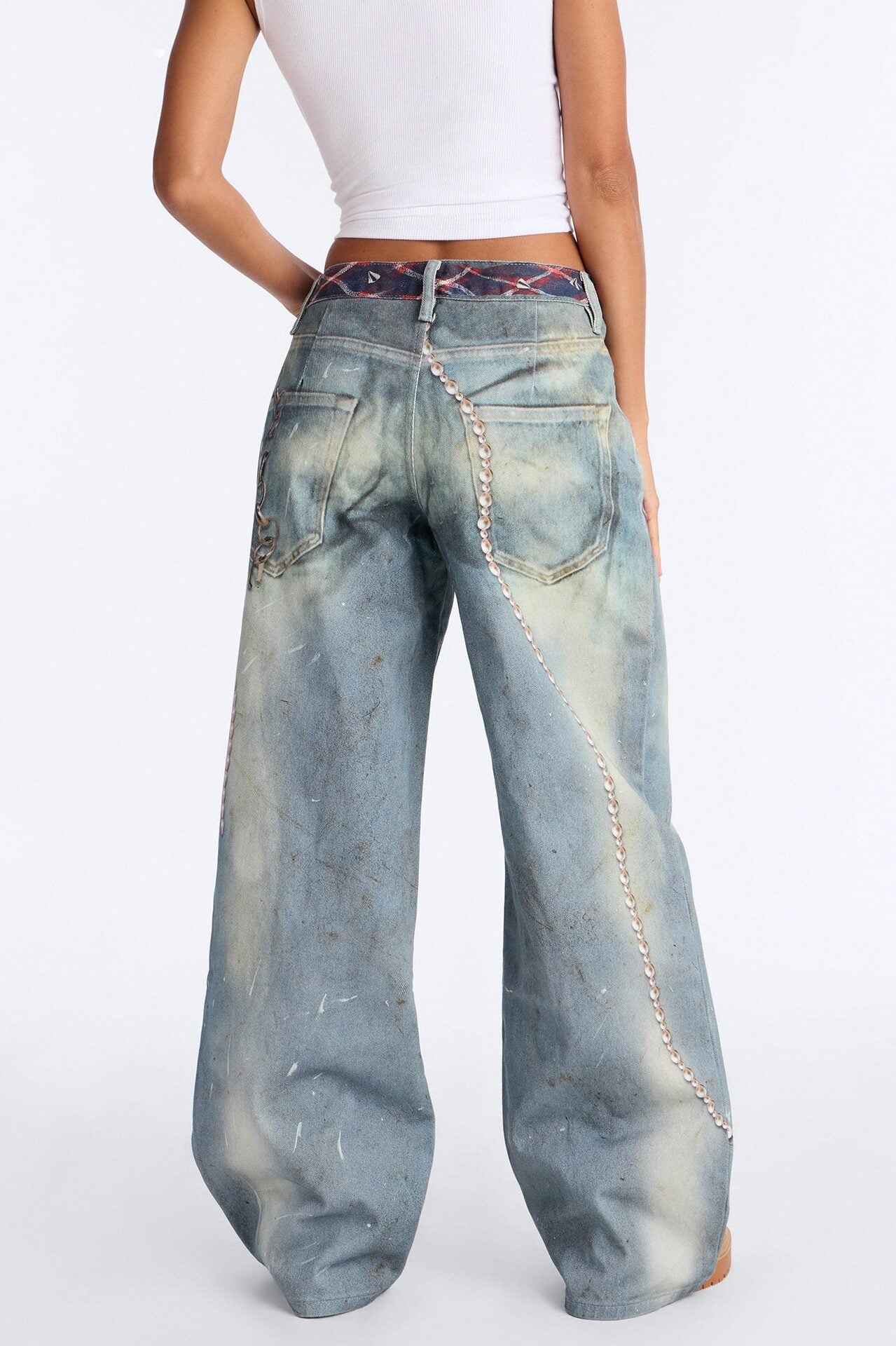 She's All Business Wide Leg Jeans - Vintage Wash image 4