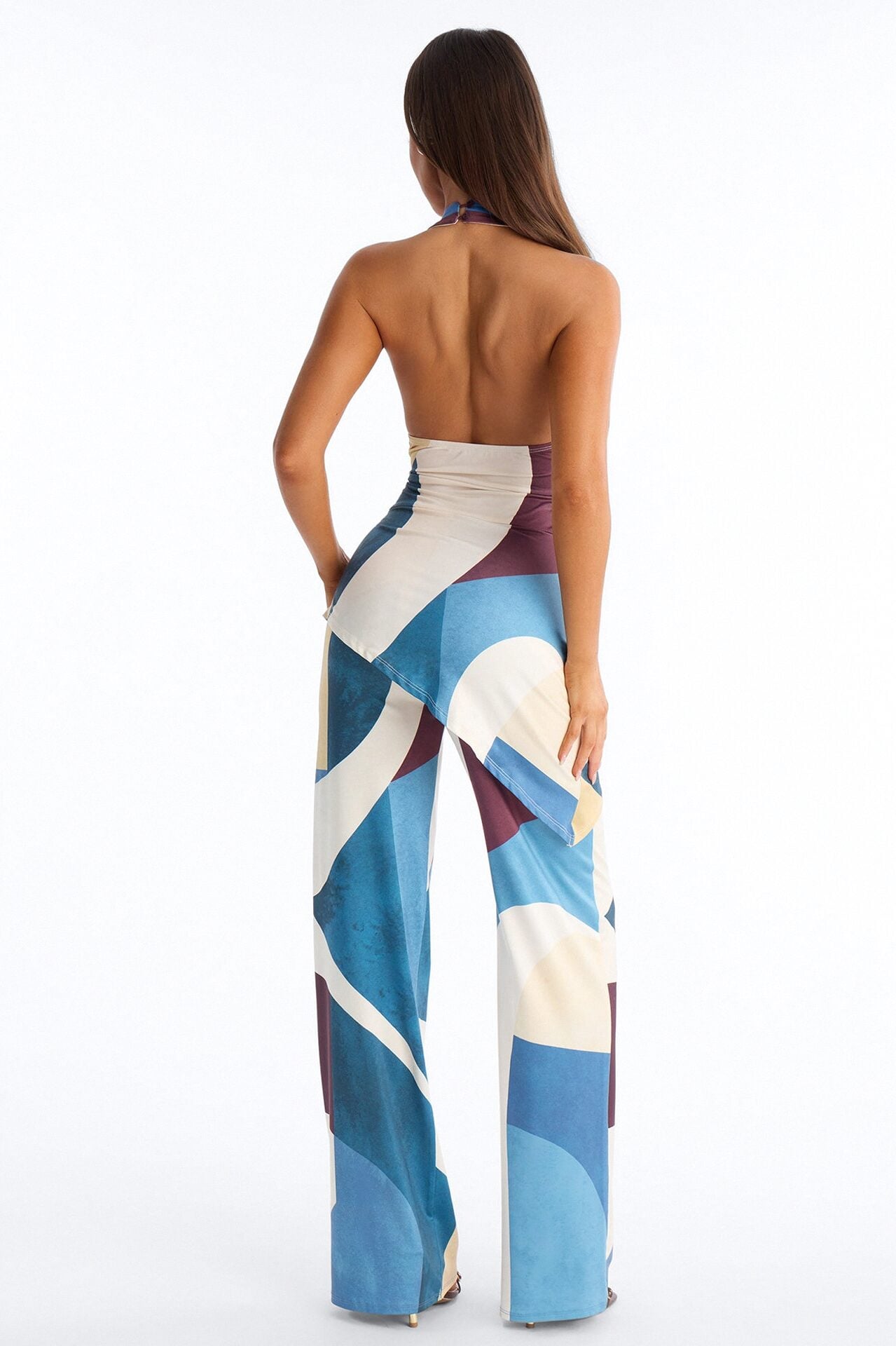 Felicity Straight Leg 2 Piece Jumpsuit - Blue image 4