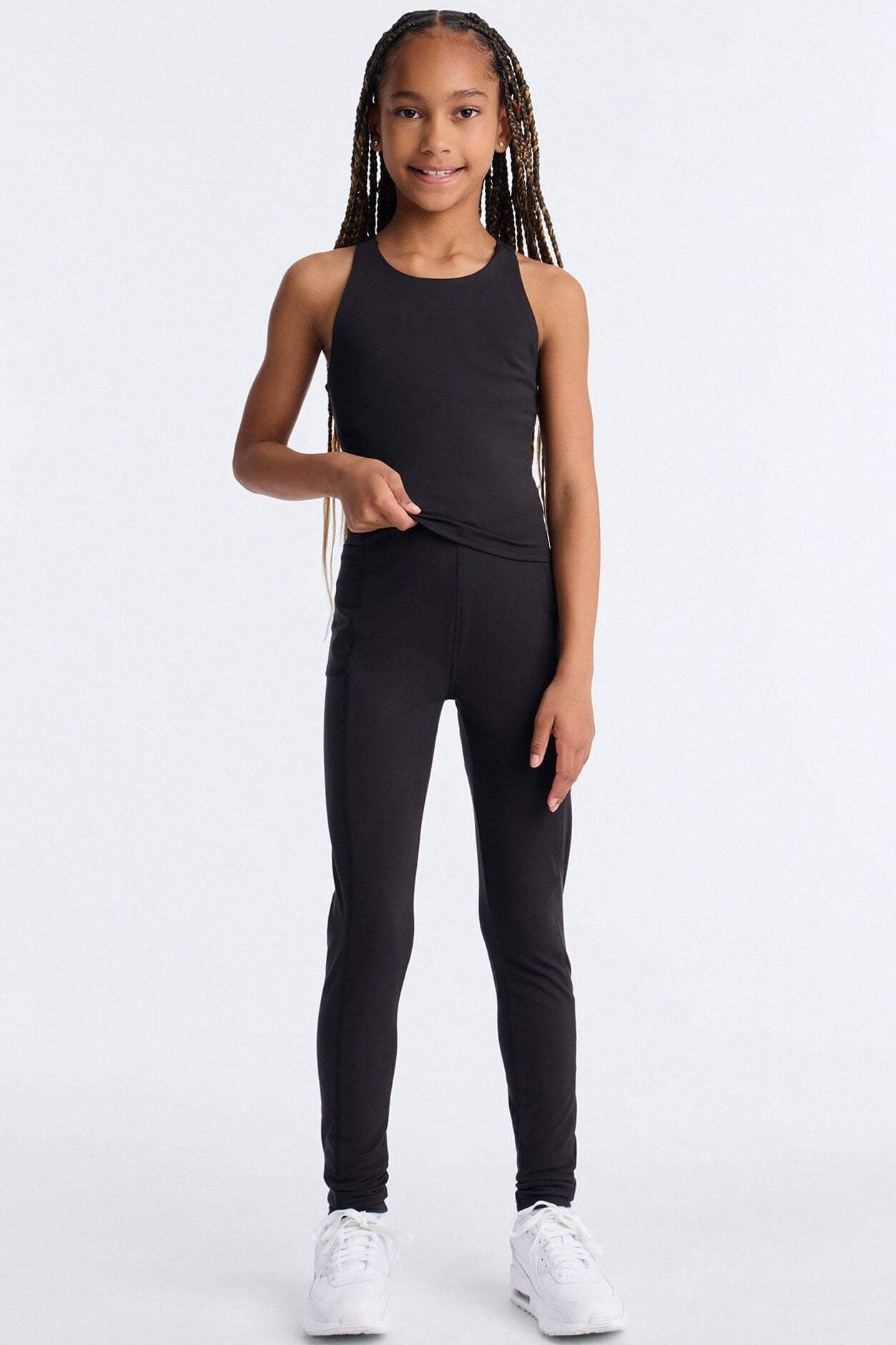 Mini Made Up My Mind Sportscore Racerback Tank Top - Black image 2