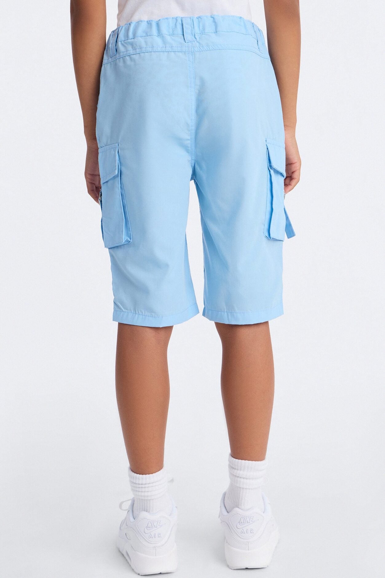 Mini Victoria Cargo Bermuda Shorts - Light Blue image 4