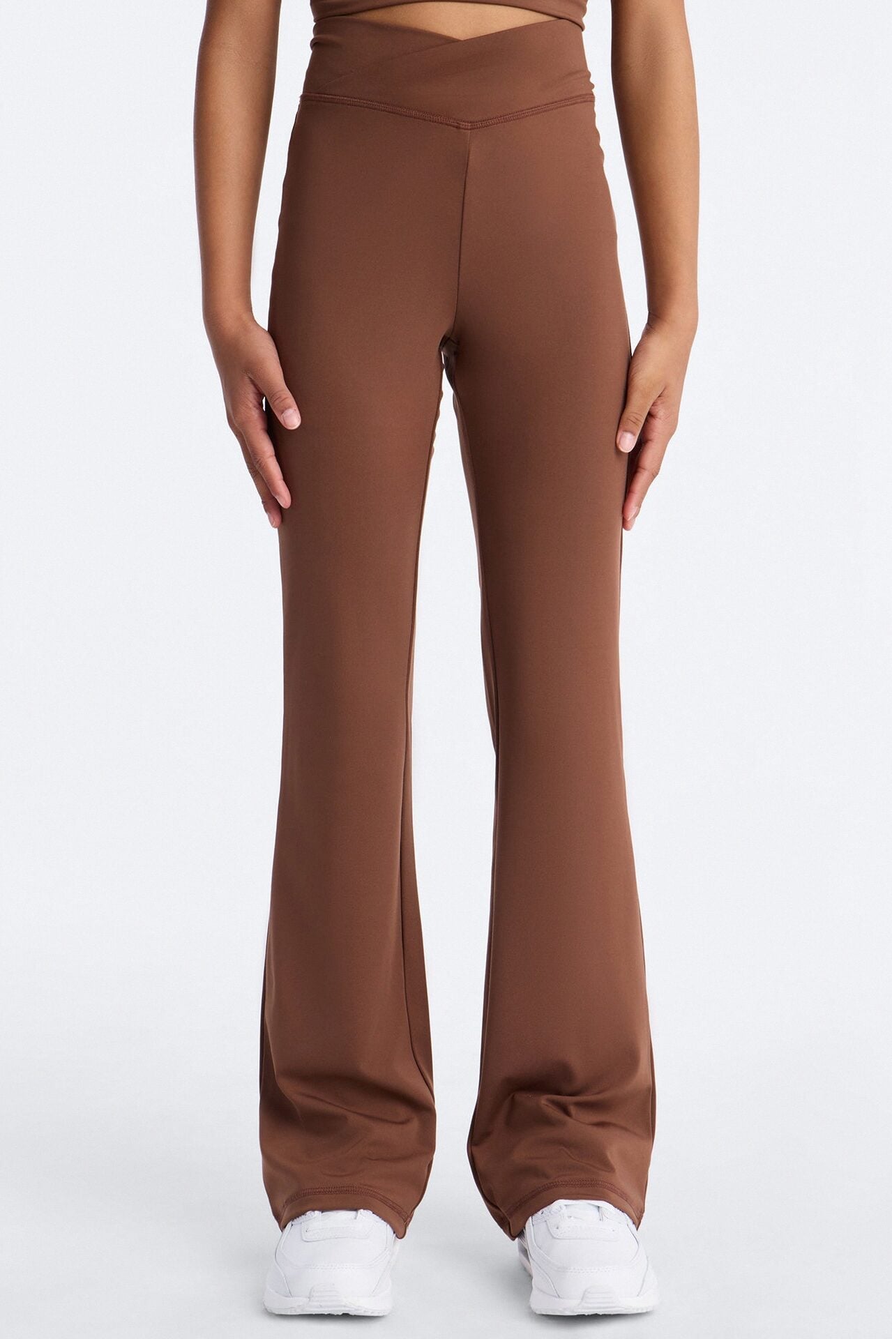 Mini Headed To Practice Sportscore Flare Leggings - Brown image 2