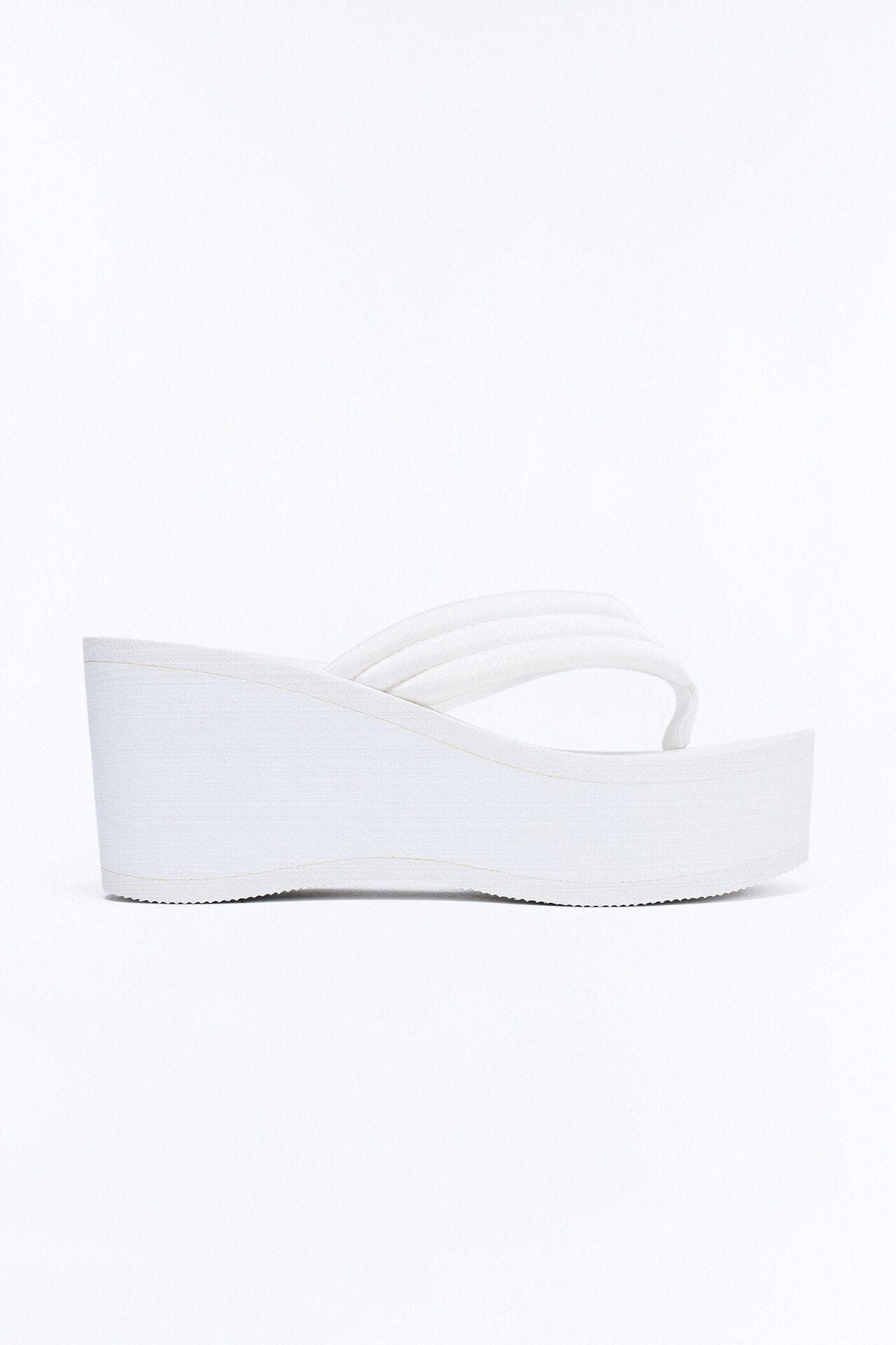 Gal Thong Platform Wedges - White image 2