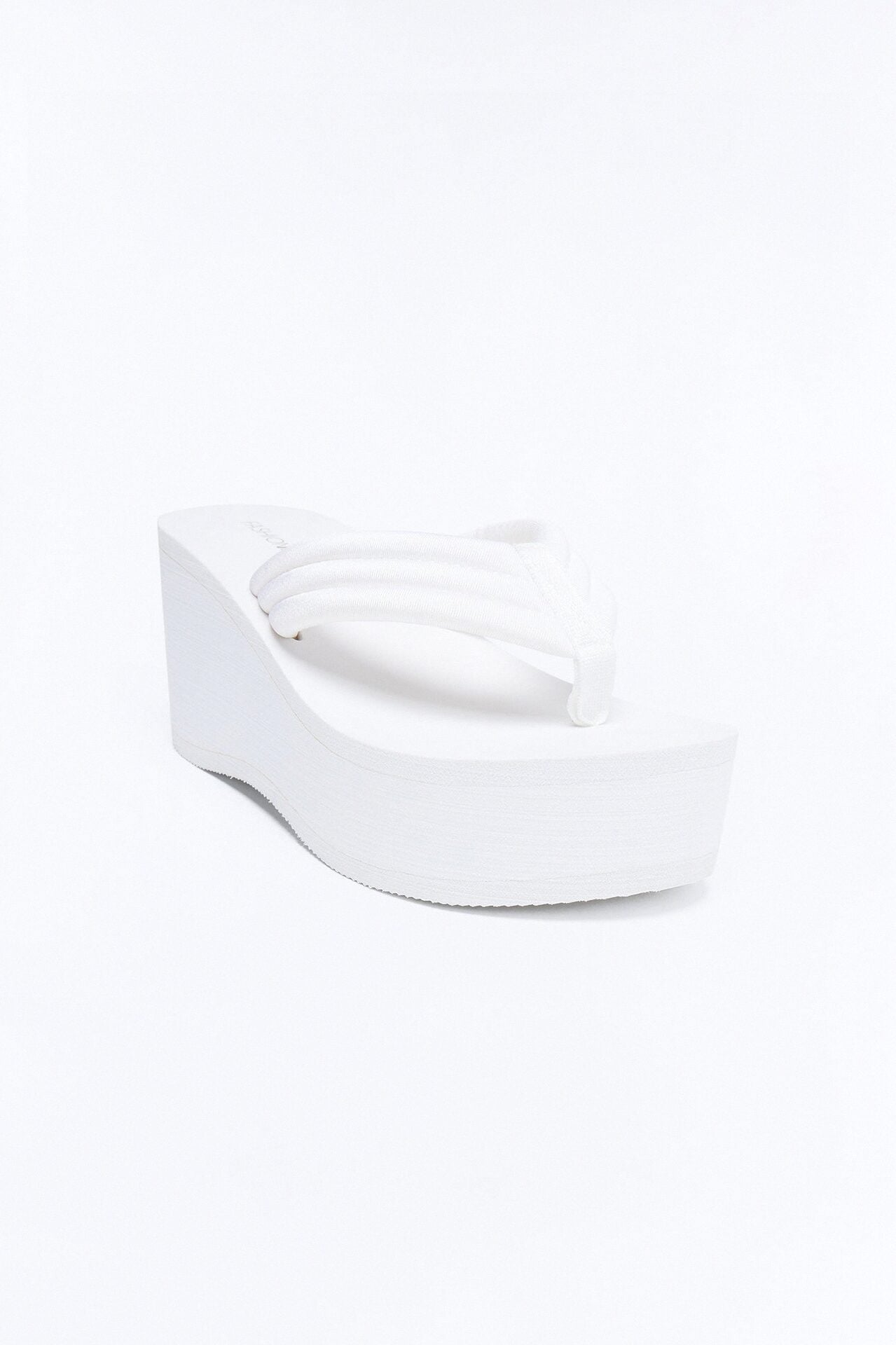 Gal Thong Platform Wedges - White image 4