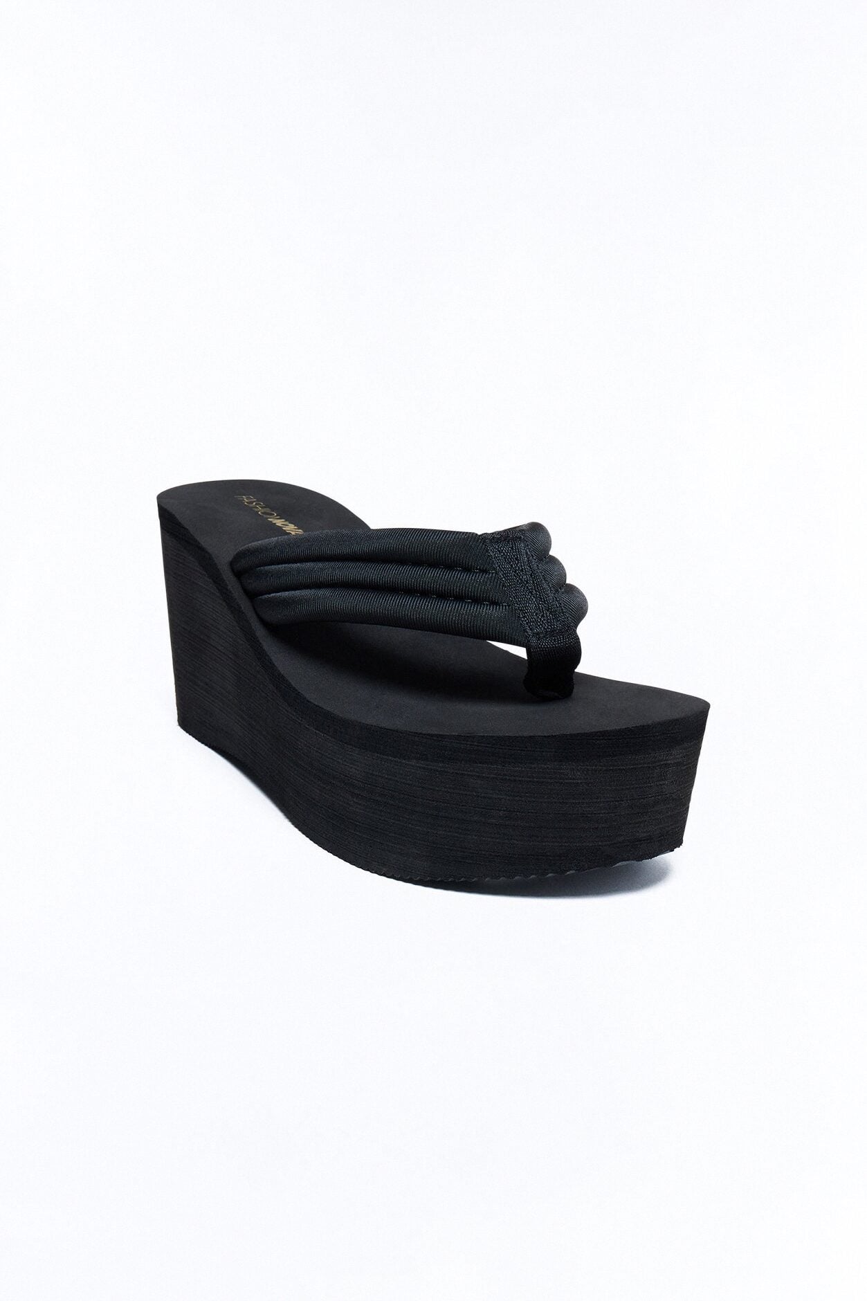 Gal Thong Platform Wedges - Black image 2