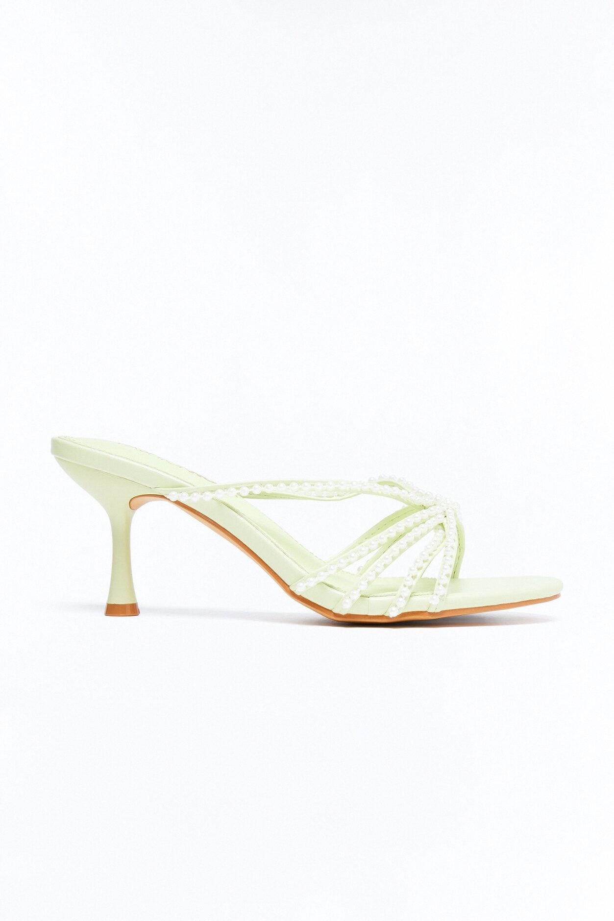Mazey Pearl Heels - Green image 4