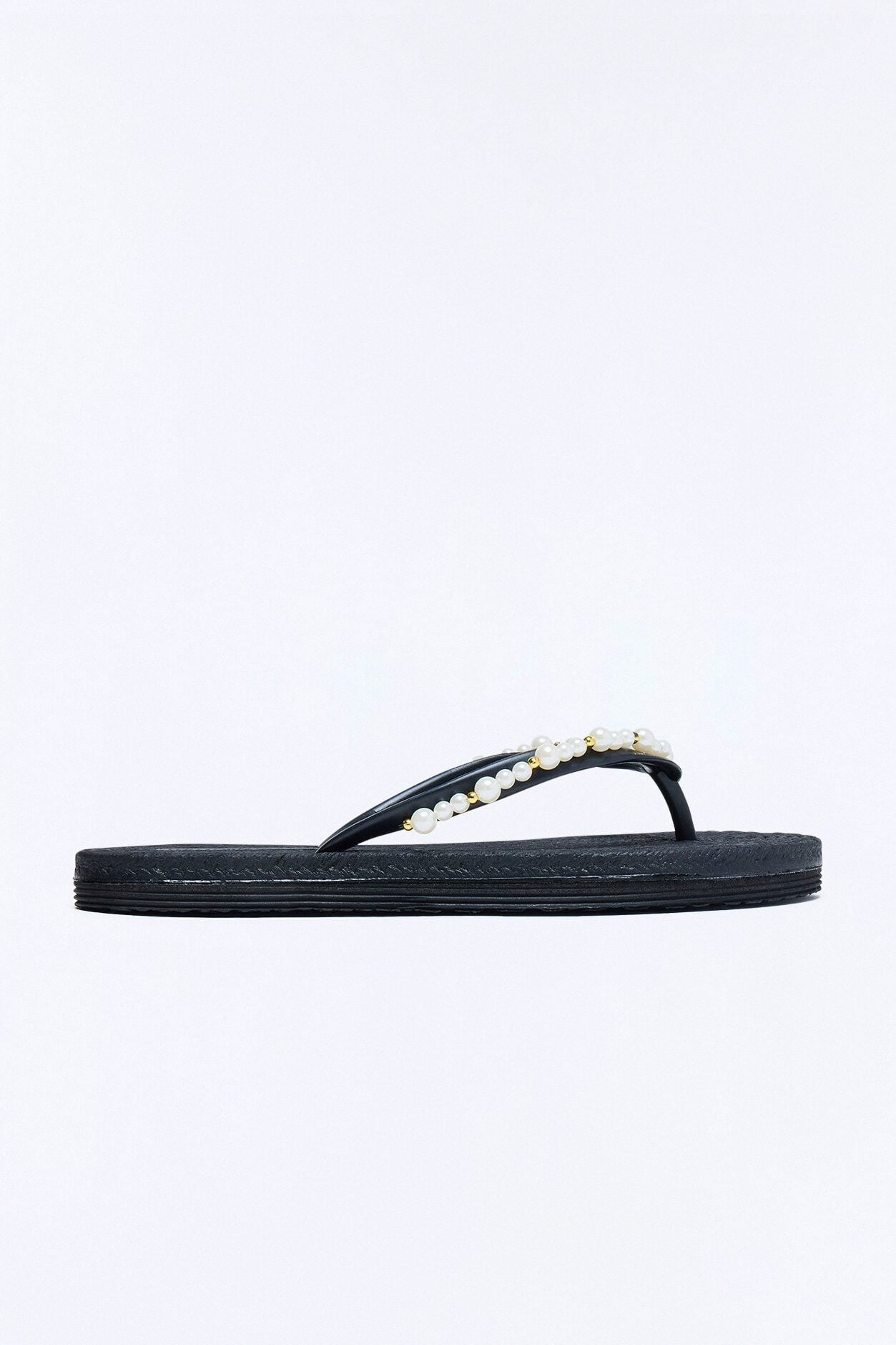 Mia Pearl Flip Flops - Black image 2
