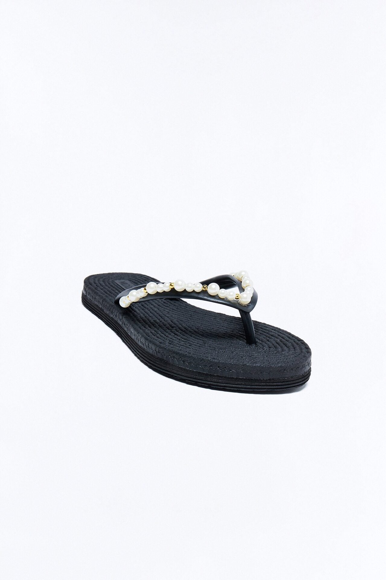 Mia Pearl Flip Flops - Black image 3