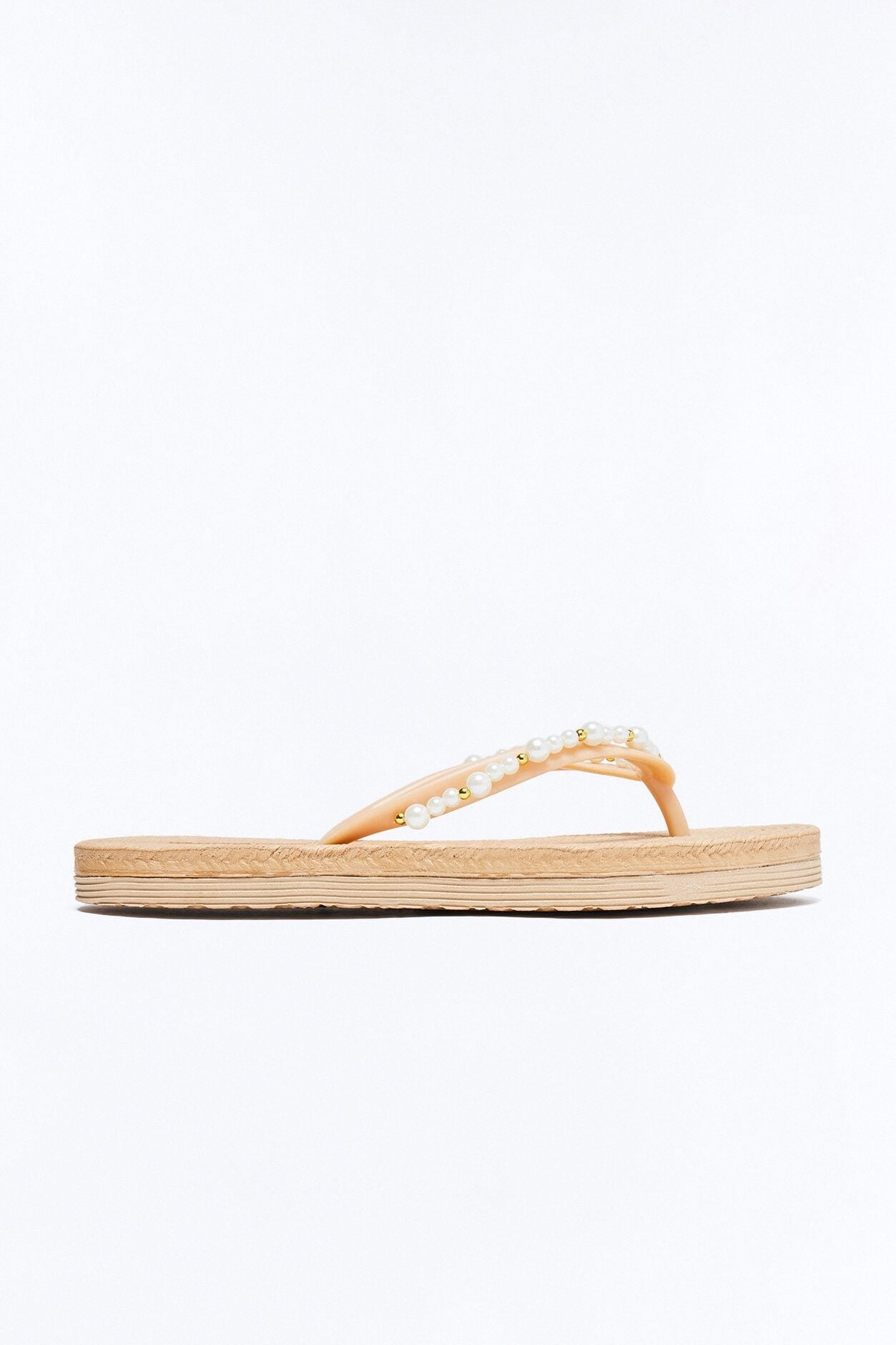 Mia Pearl Flip Flops - Natural image 2