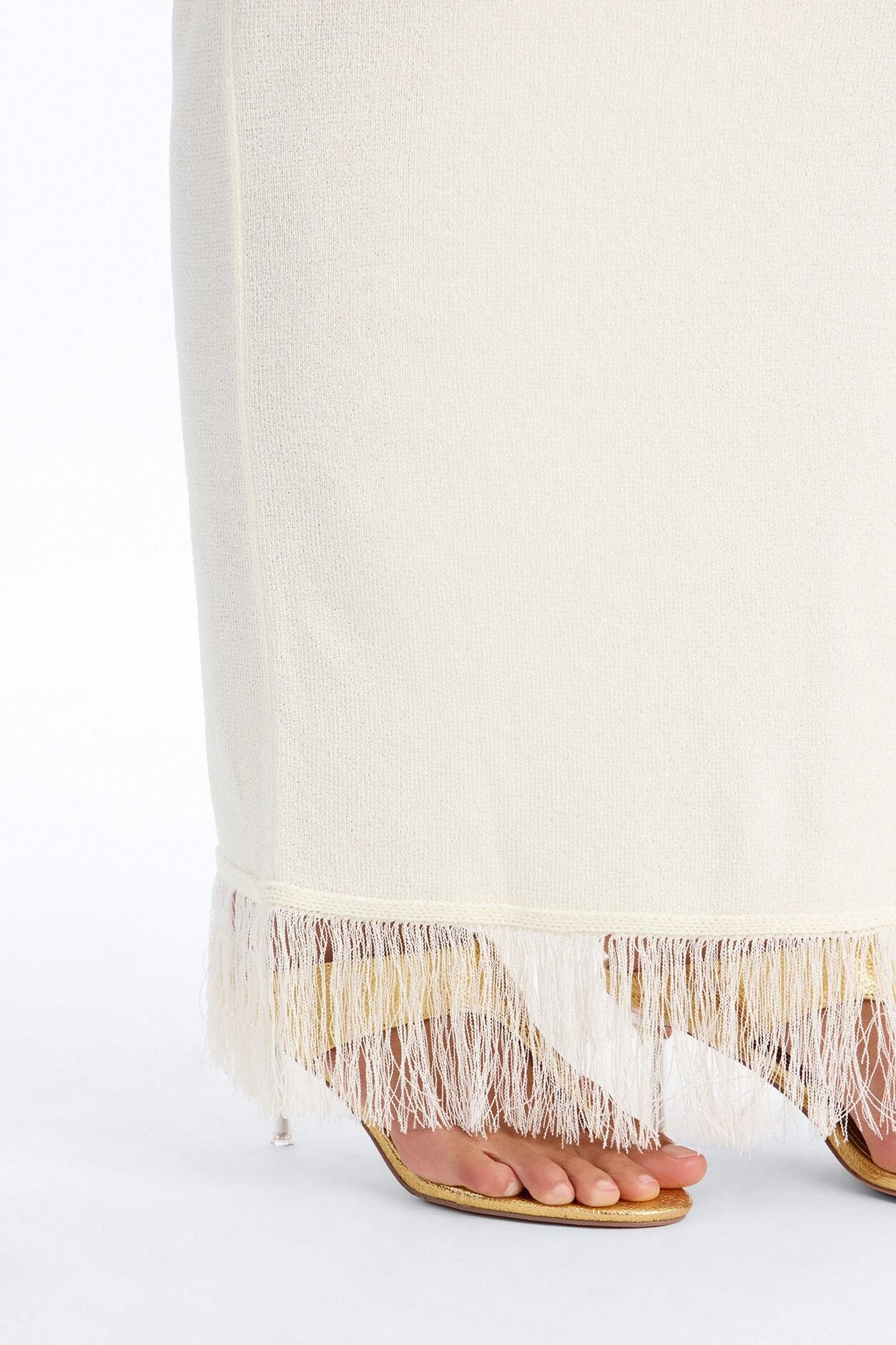 Stephanie Seaside Sweater Maxi Skirt Set - White image 4