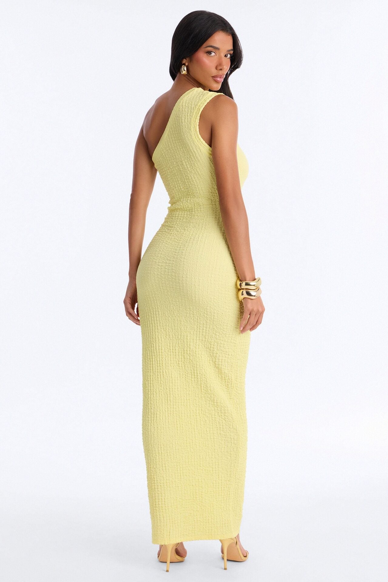 With The Girls Cut Out Maxi Dress - Yellow image 4