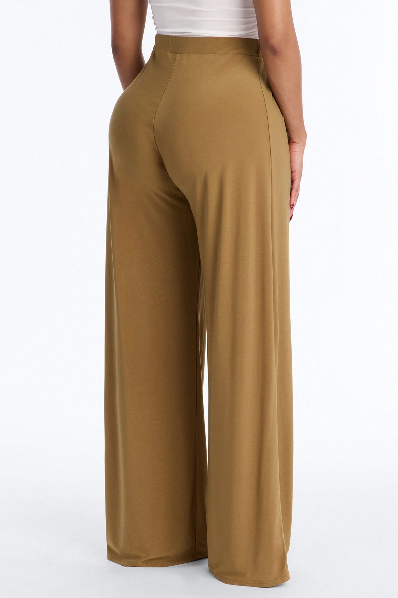 Dottie Slinky Relaxed Wide Leg Pant 32″ - Olive image 3