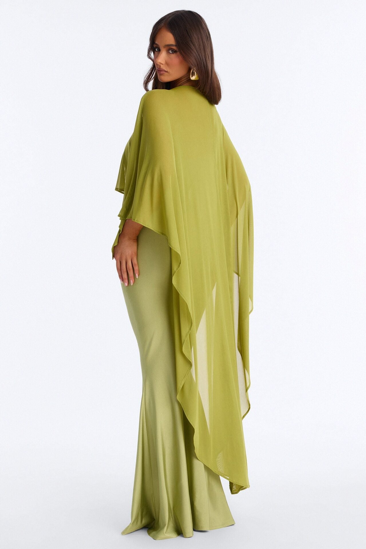 Staying True Satin Maxi Dress - Sage image 4