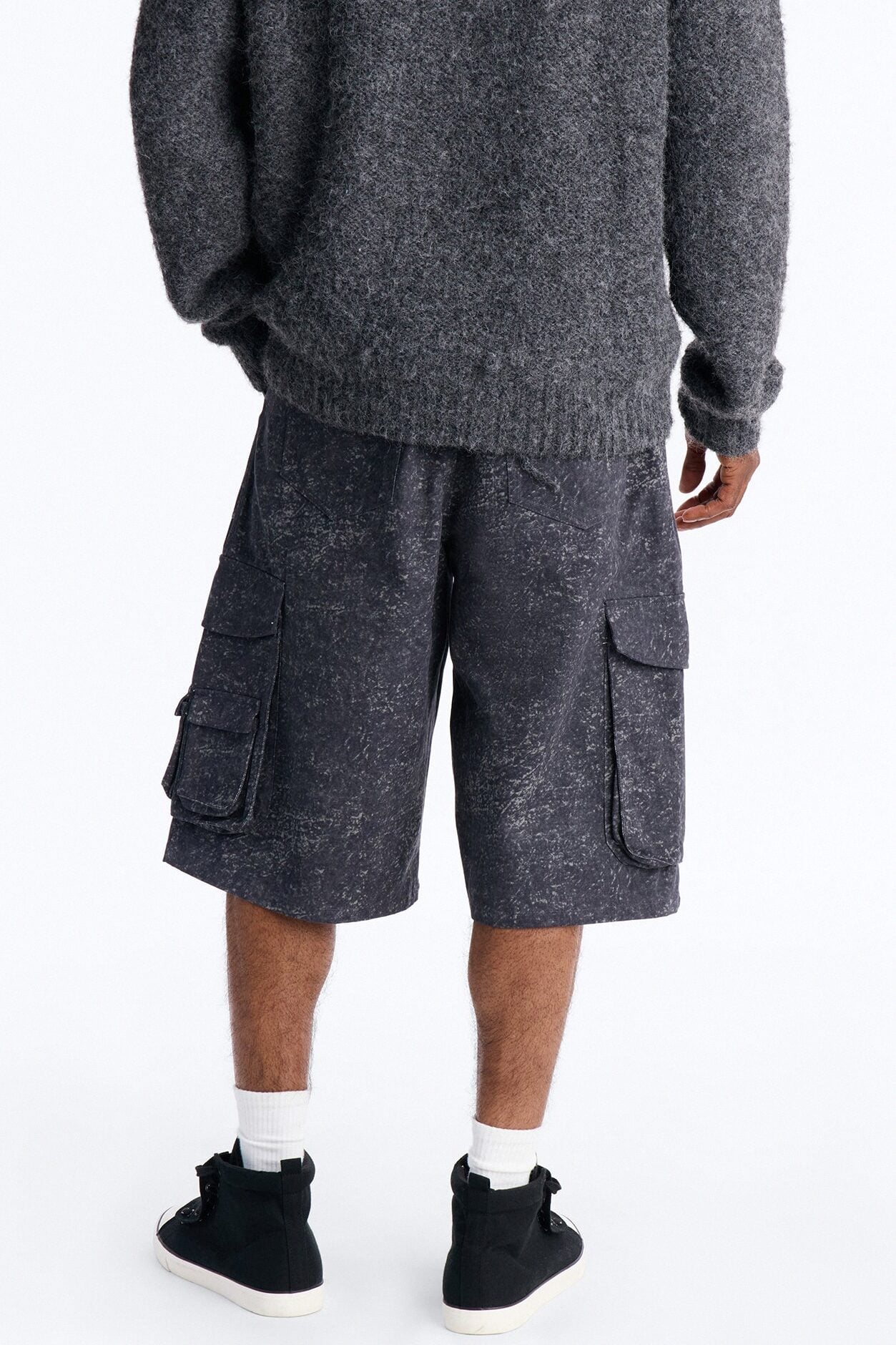 Baggy Mental State Cargo Short - Charcoal image 5